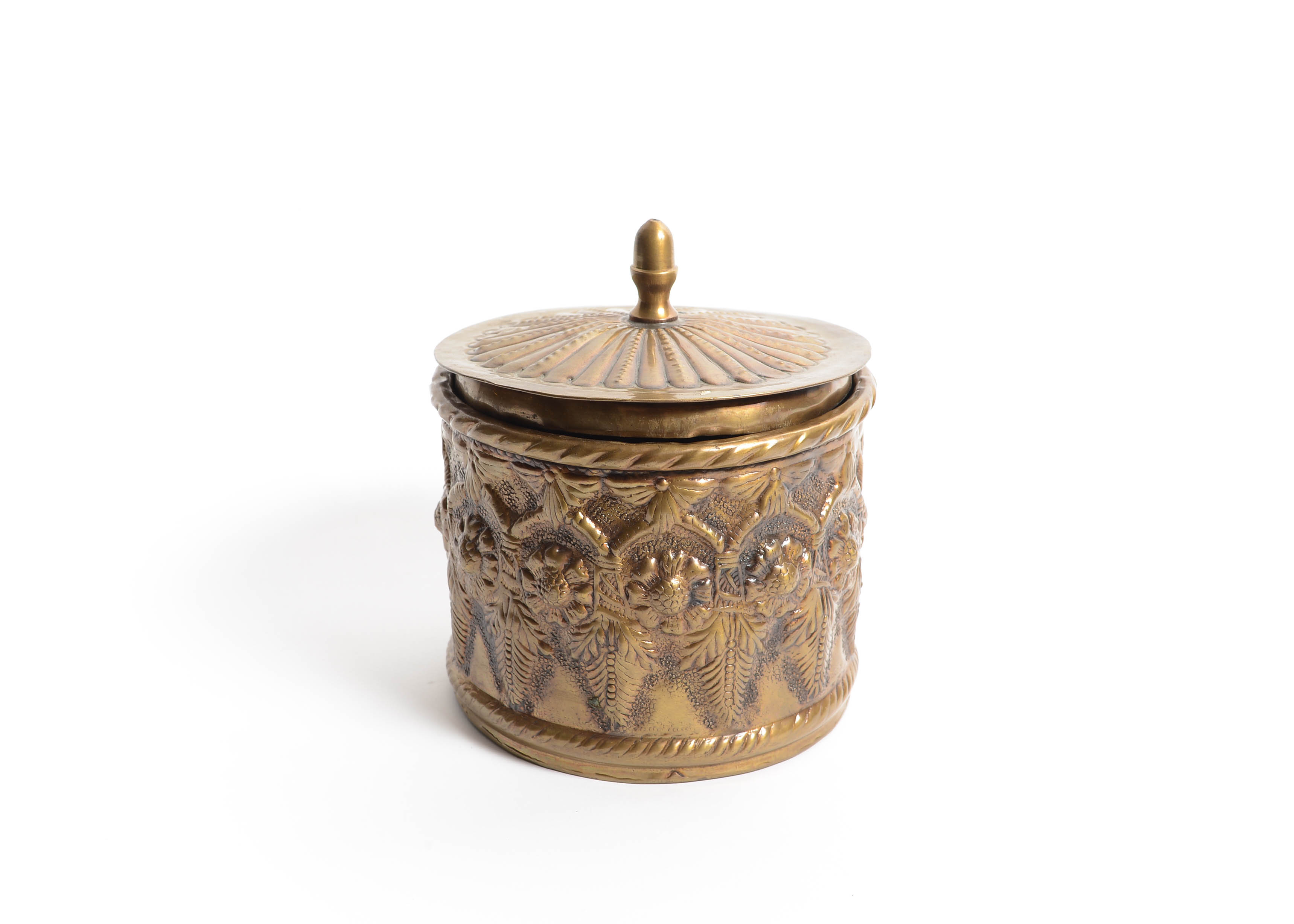 Vintage Indian Bronze Container
