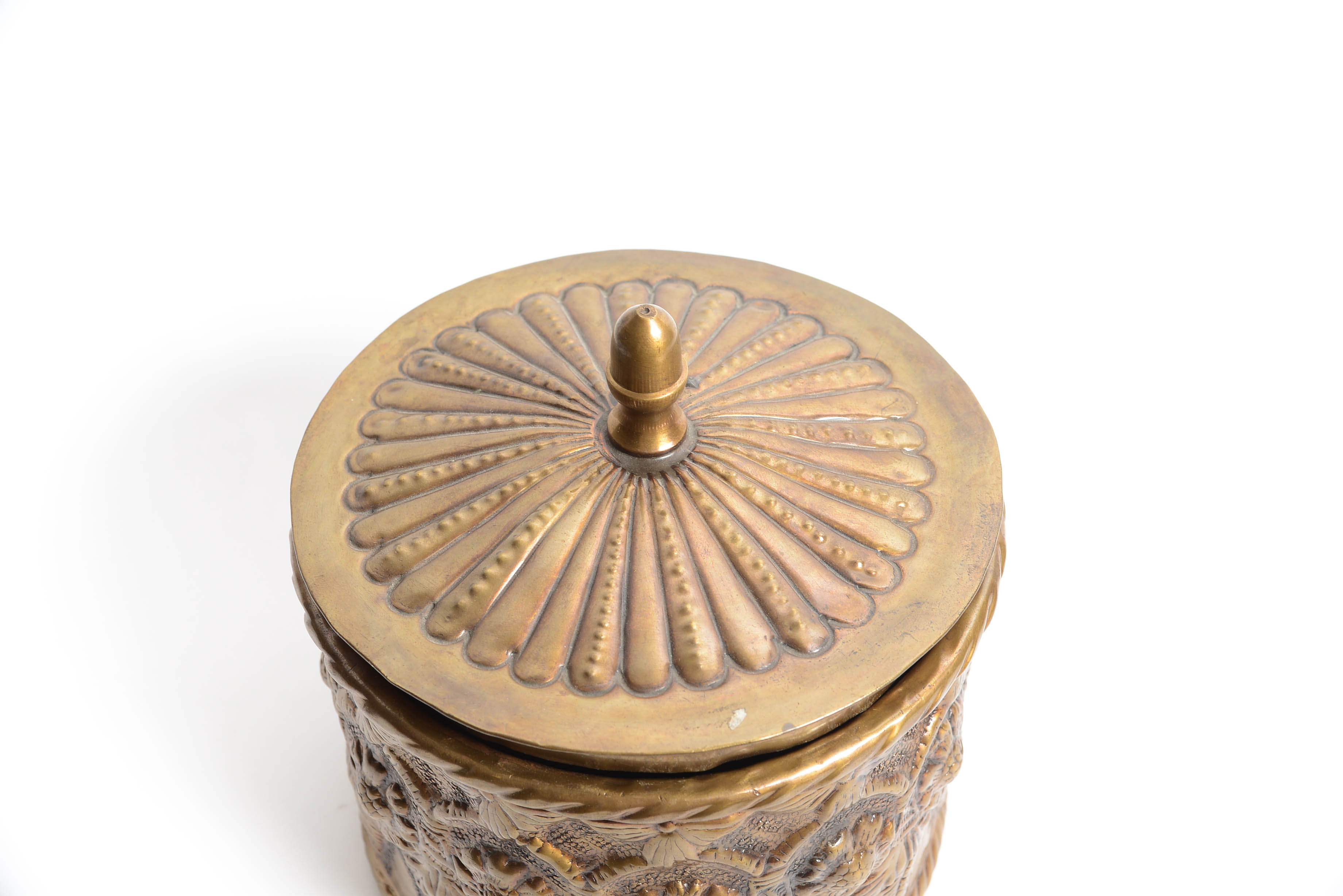 Vintage Indian Bronze Container