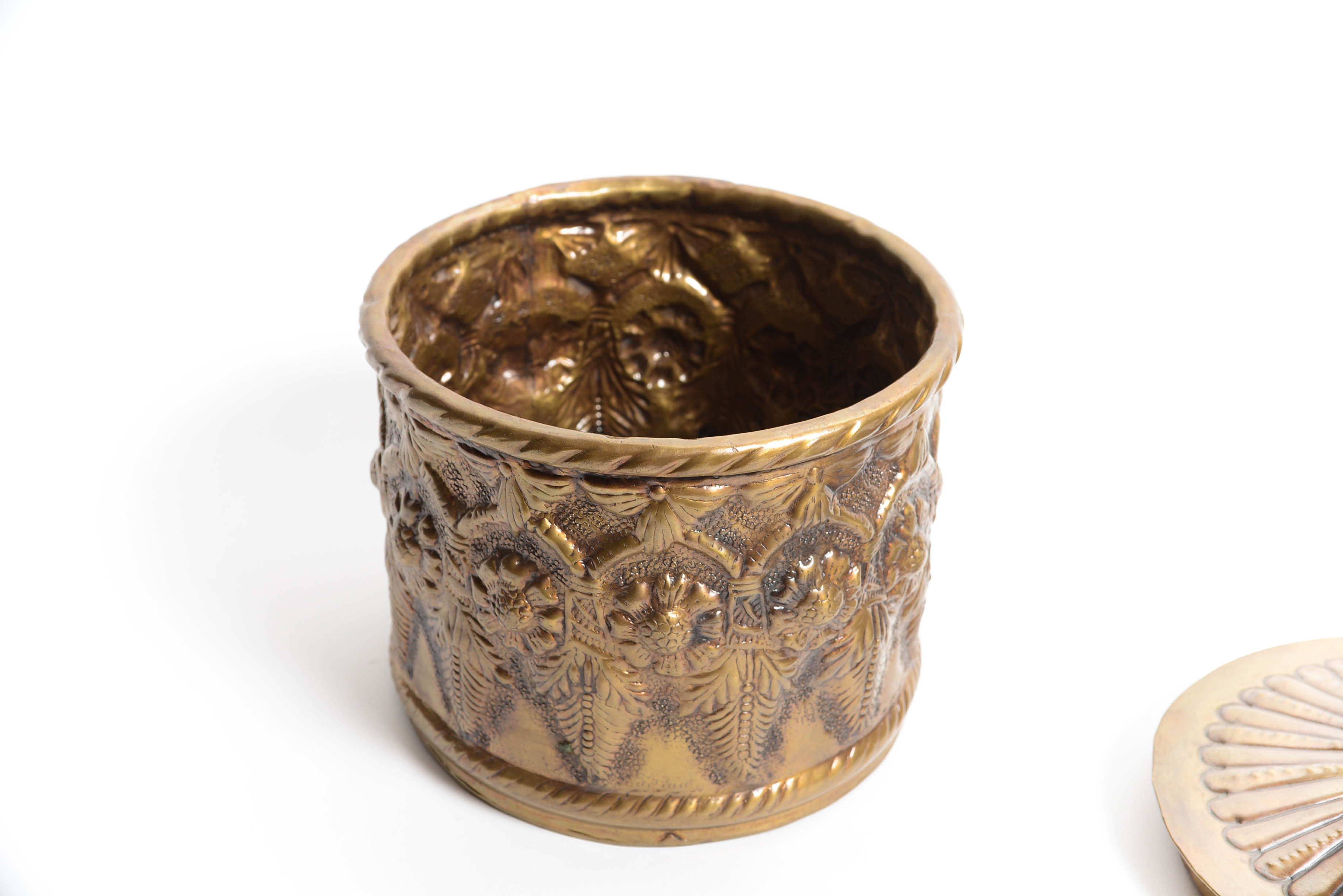 Vintage Indian Bronze Container