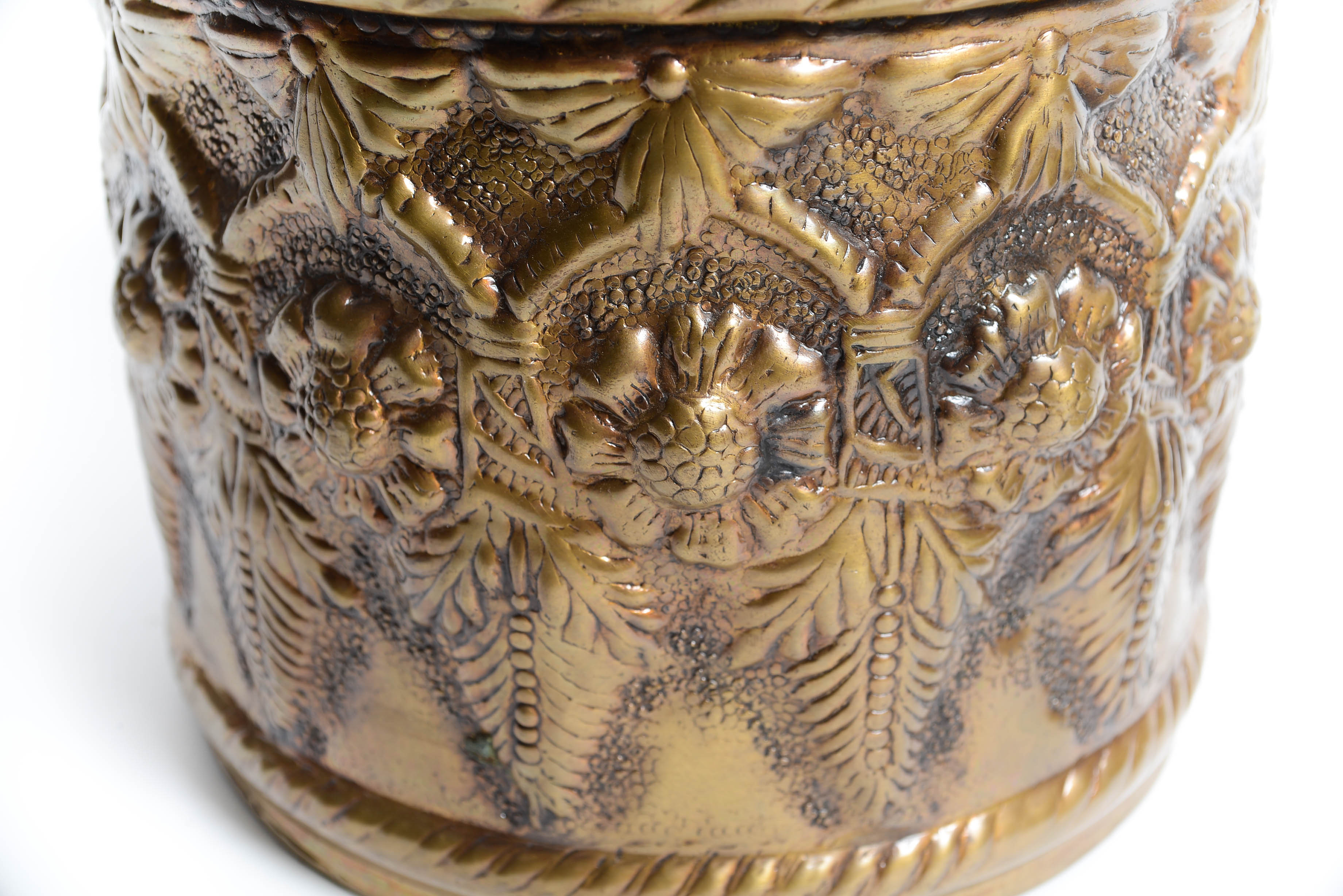 Vintage Indian Bronze Container