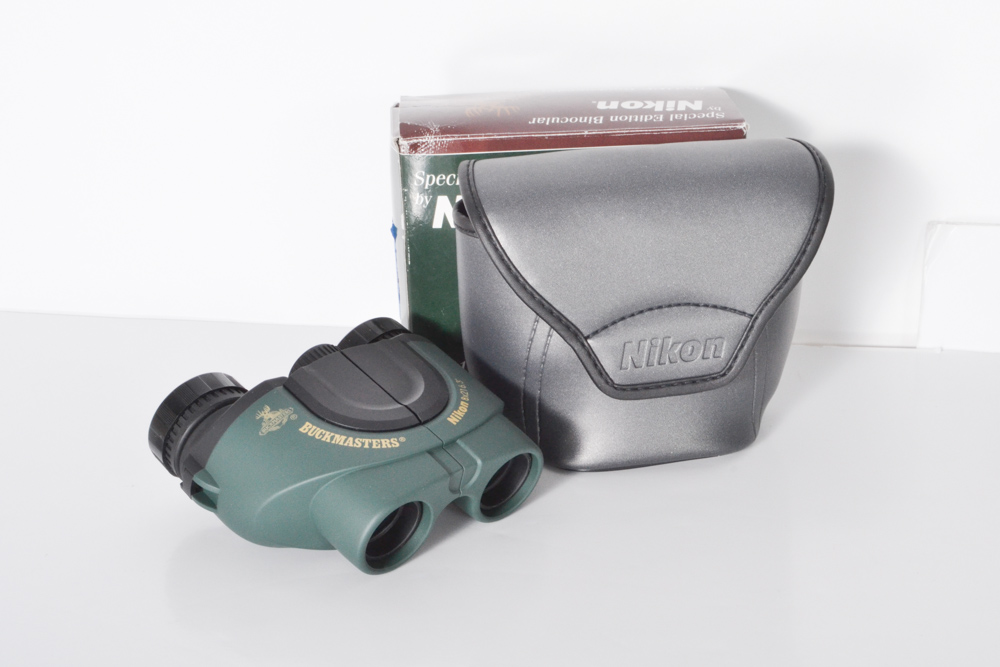Nikon "Buckmasters" Special Edition Binocular and Blanton's Flask