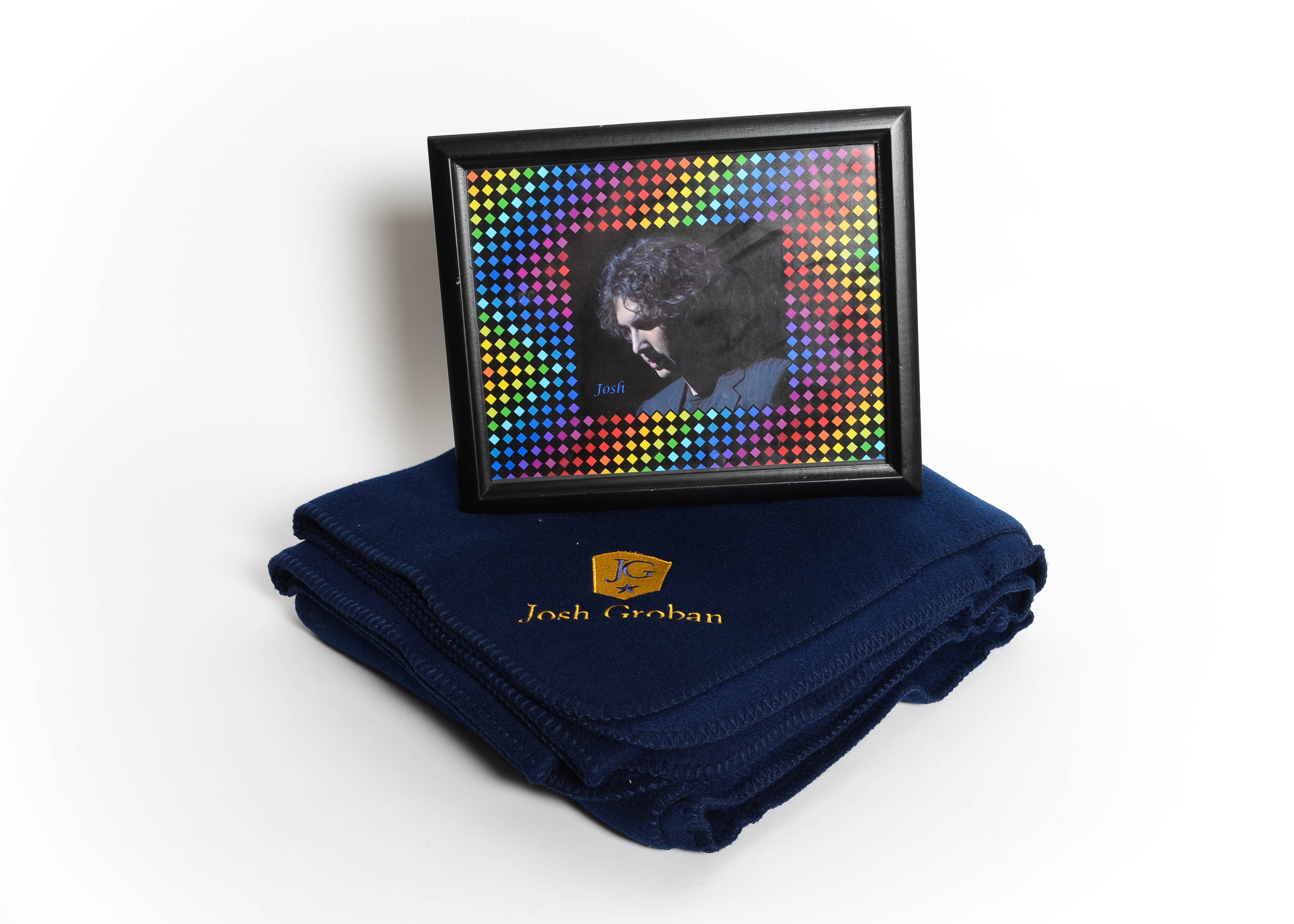 Josh Groban Throw and Framed Photographic Print