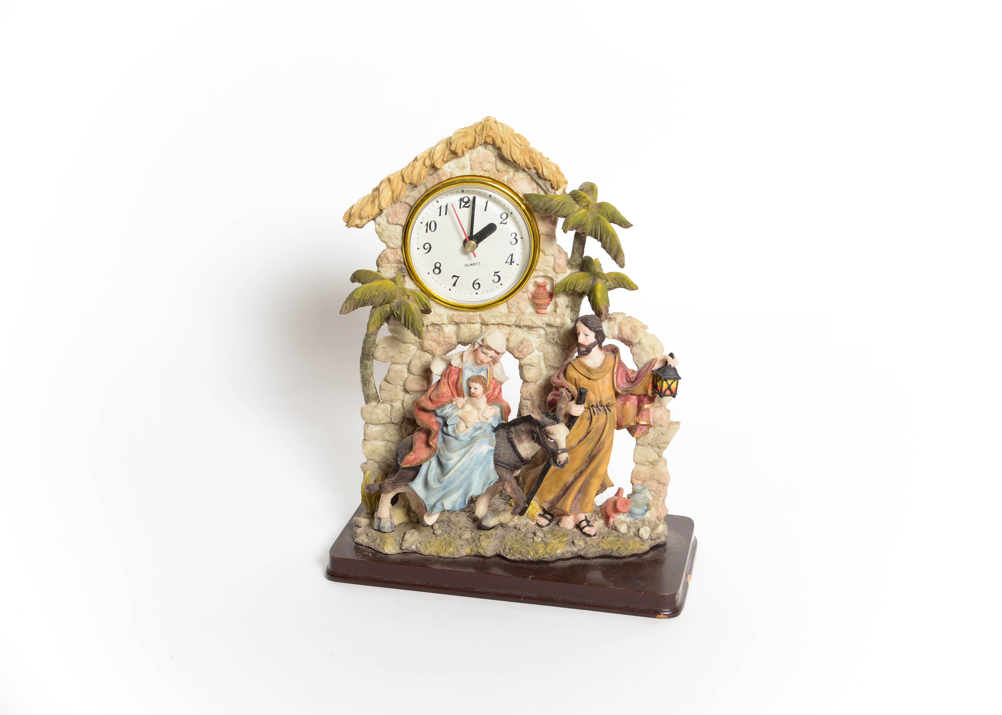 Vintage Christian Theme Quartz Mantel Clock