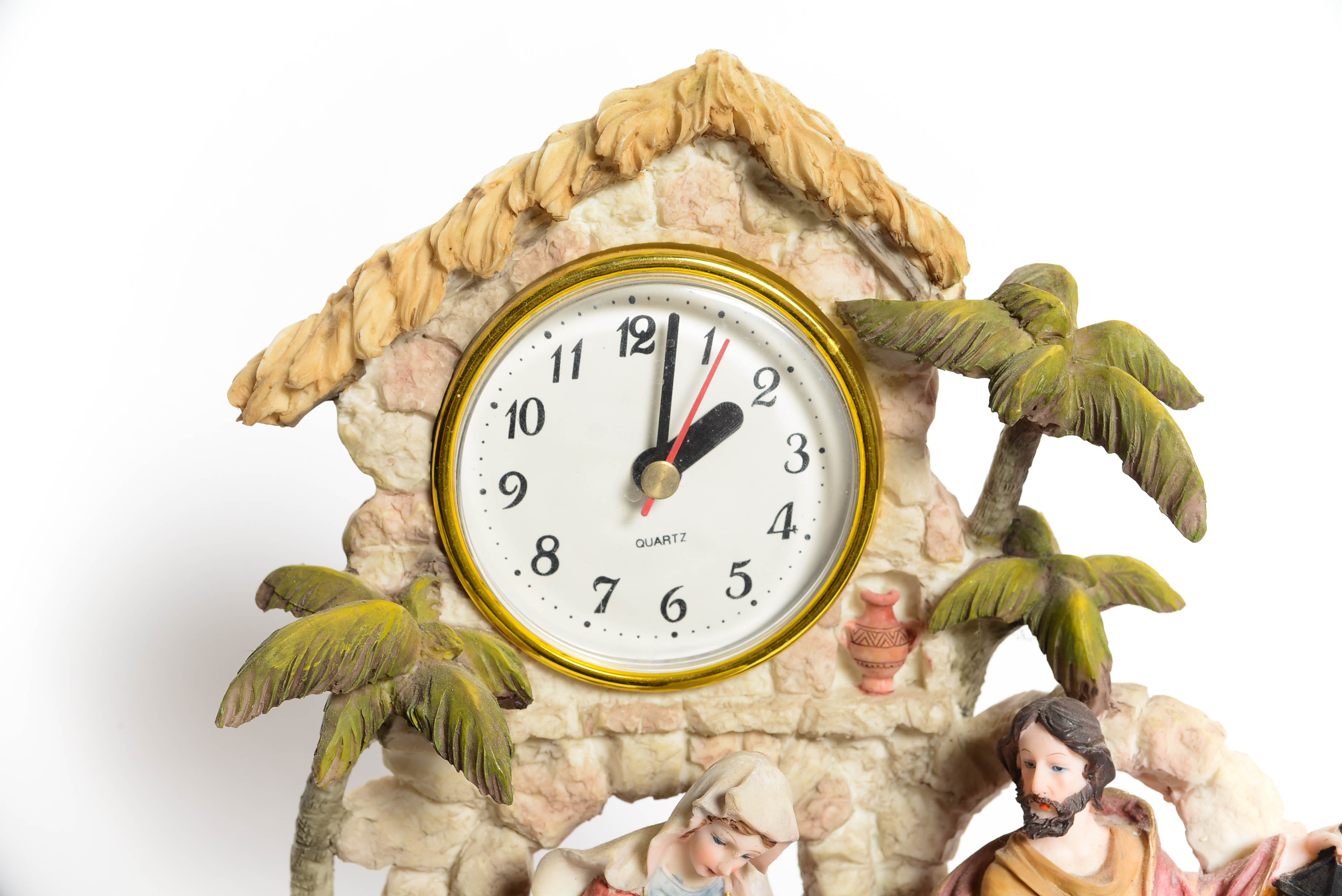 Vintage Christian Theme Quartz Mantel Clock