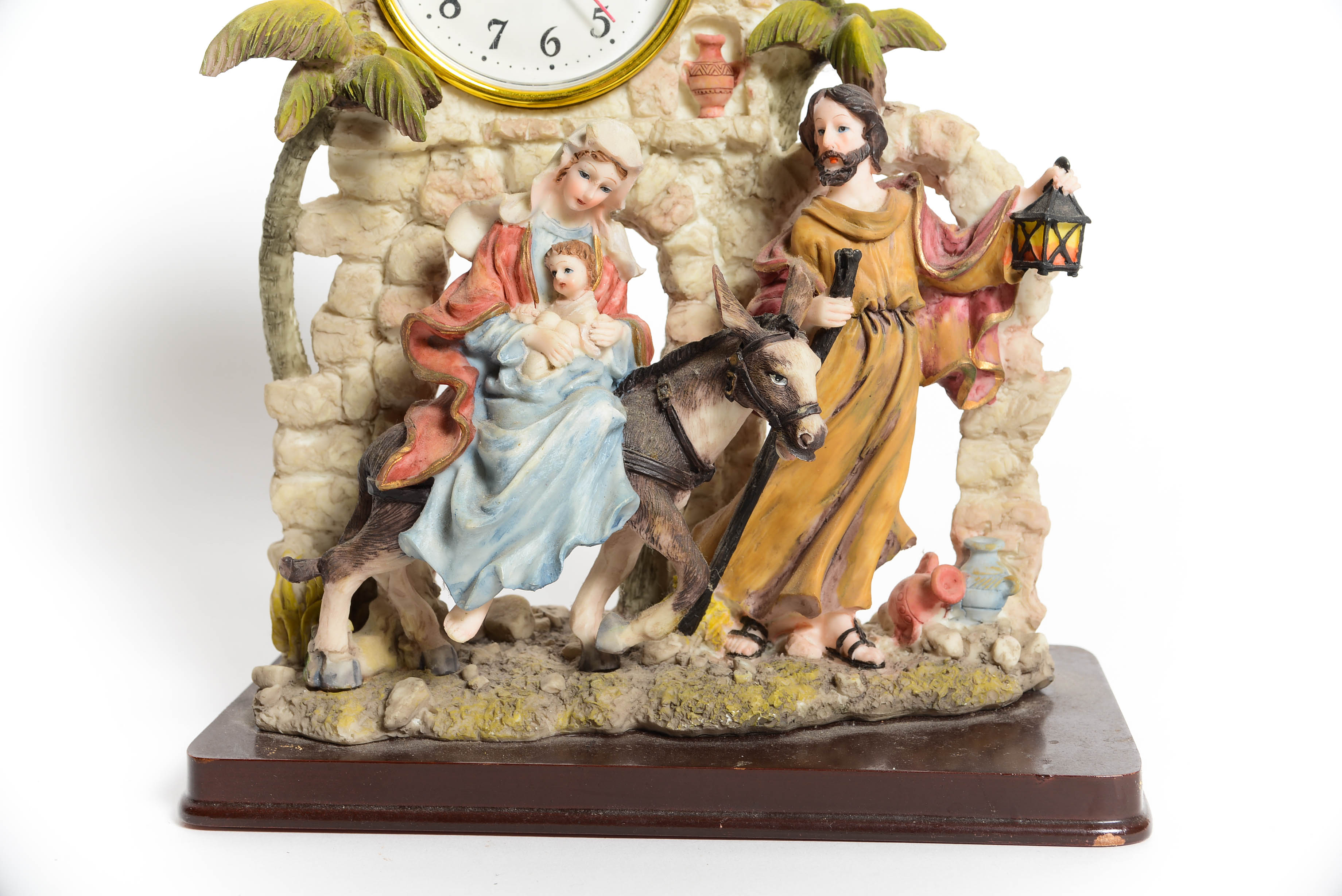 Vintage Christian Theme Quartz Mantel Clock
