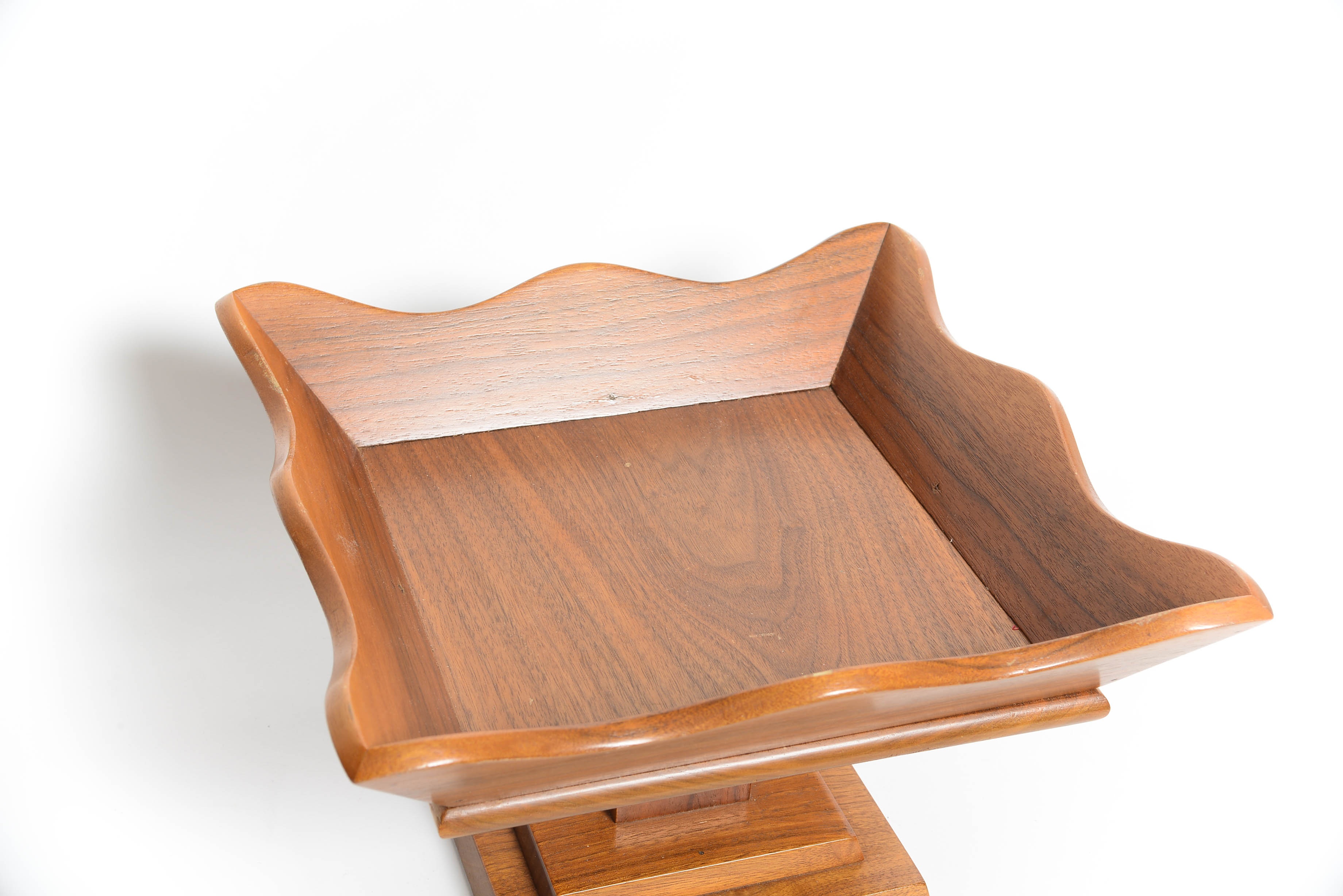 Vintage Hand-Carved Wooden Dish