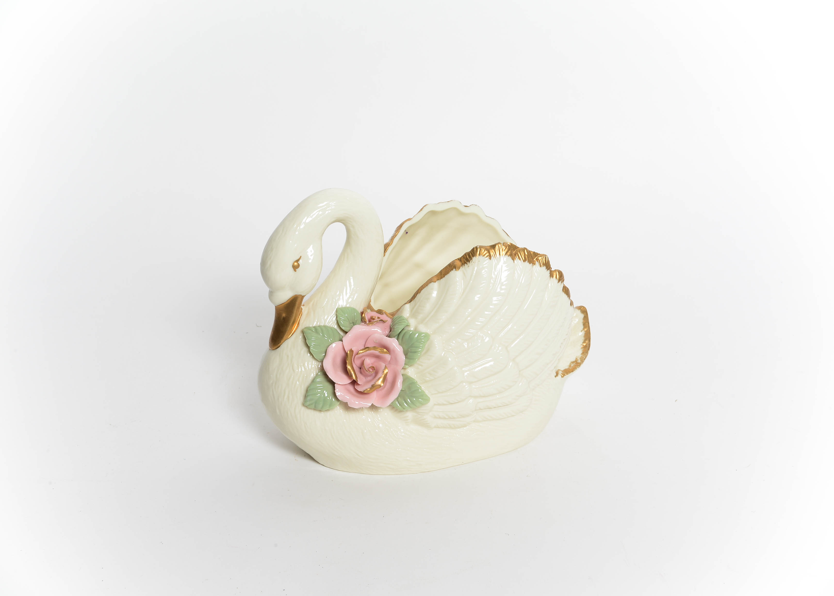 Porcelain Swan Figurine