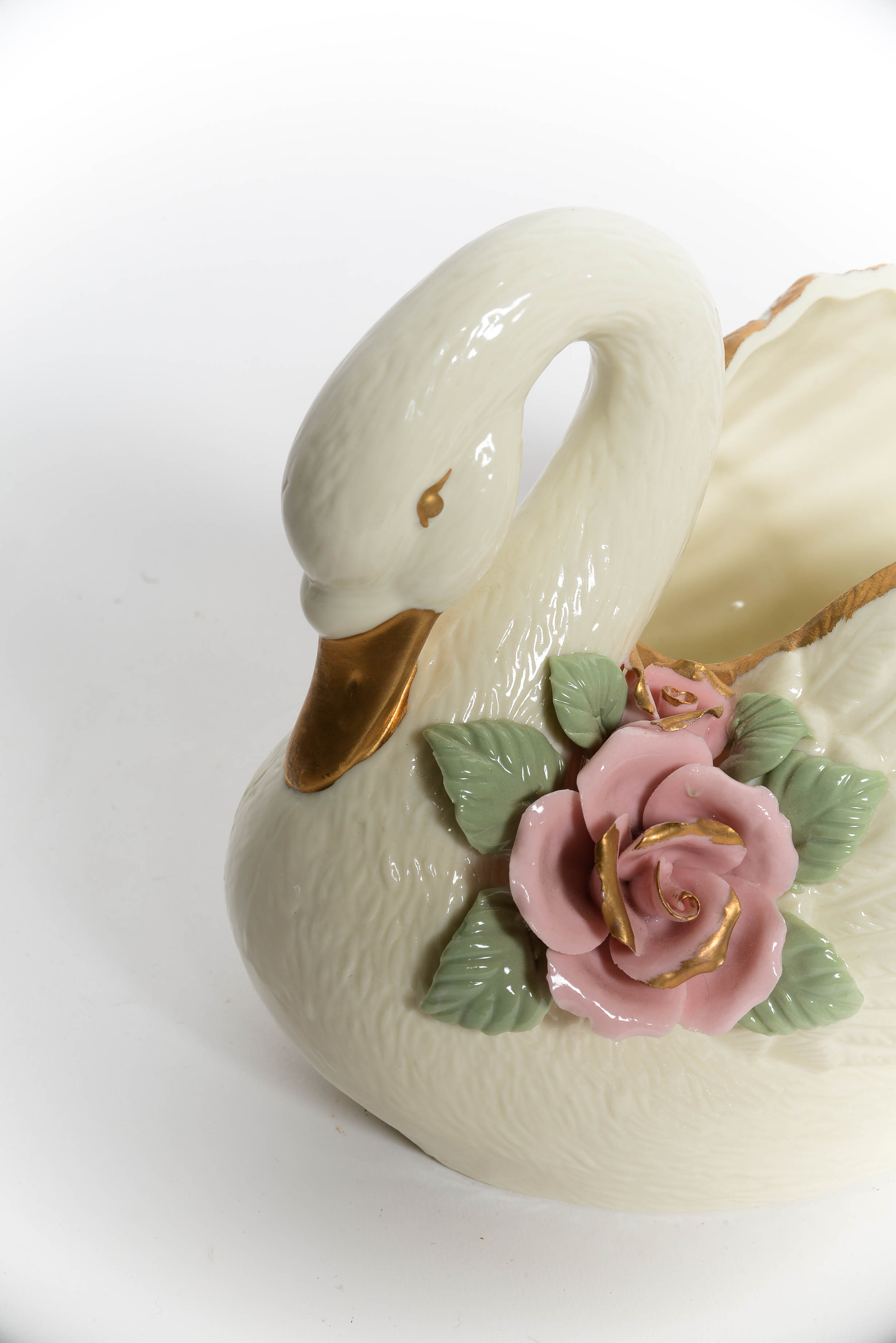 Porcelain Swan Figurine