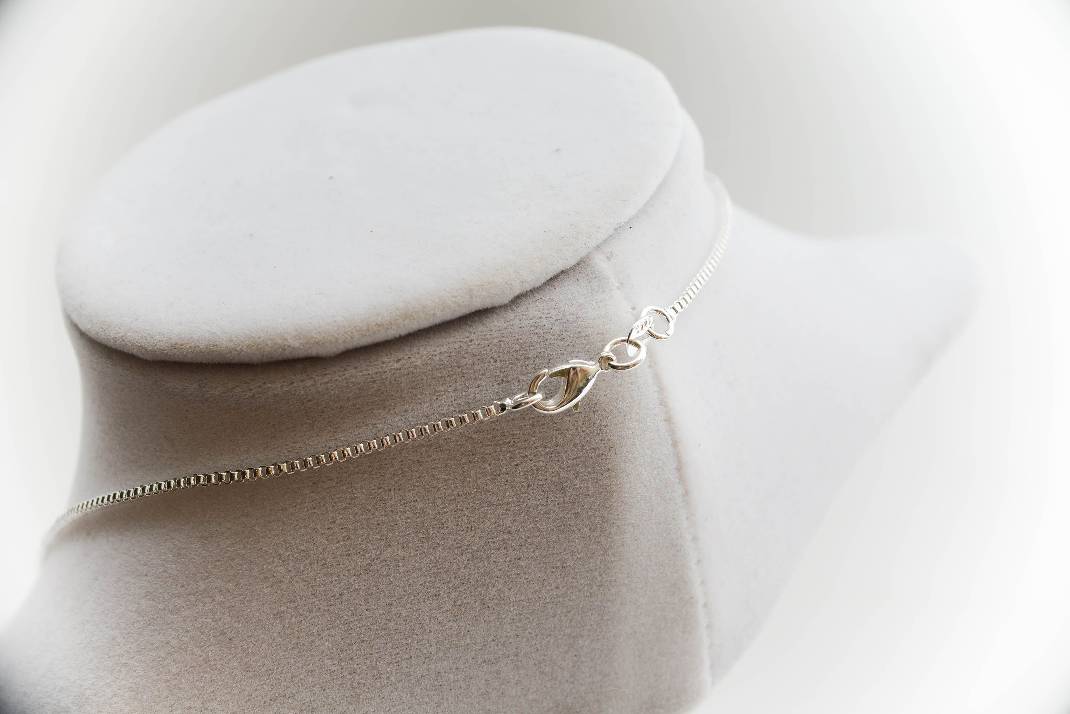 Sterling Silver Purple Stone Pendant Necklace