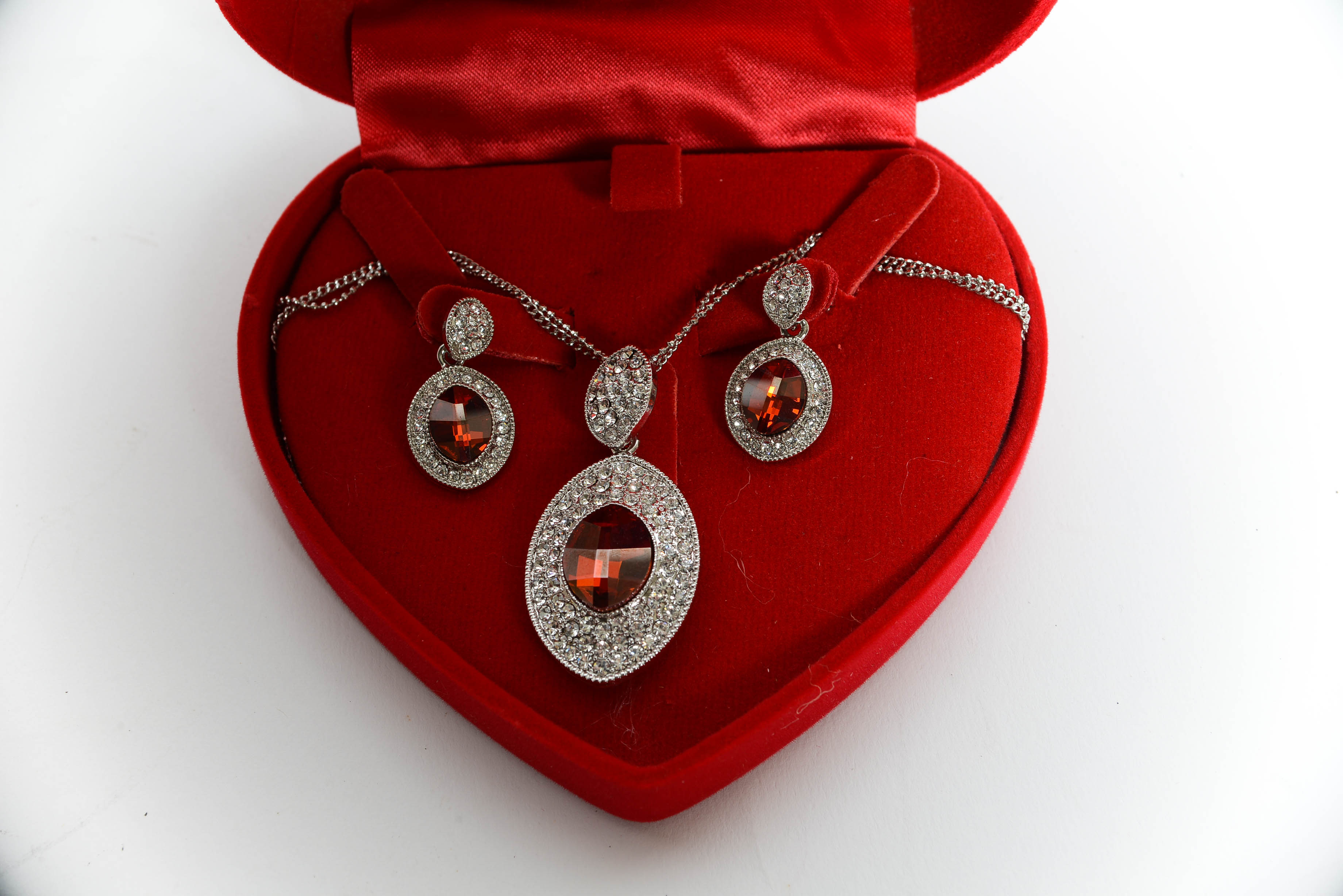 Swarovski Cut Crystal Necklace and Earring Set