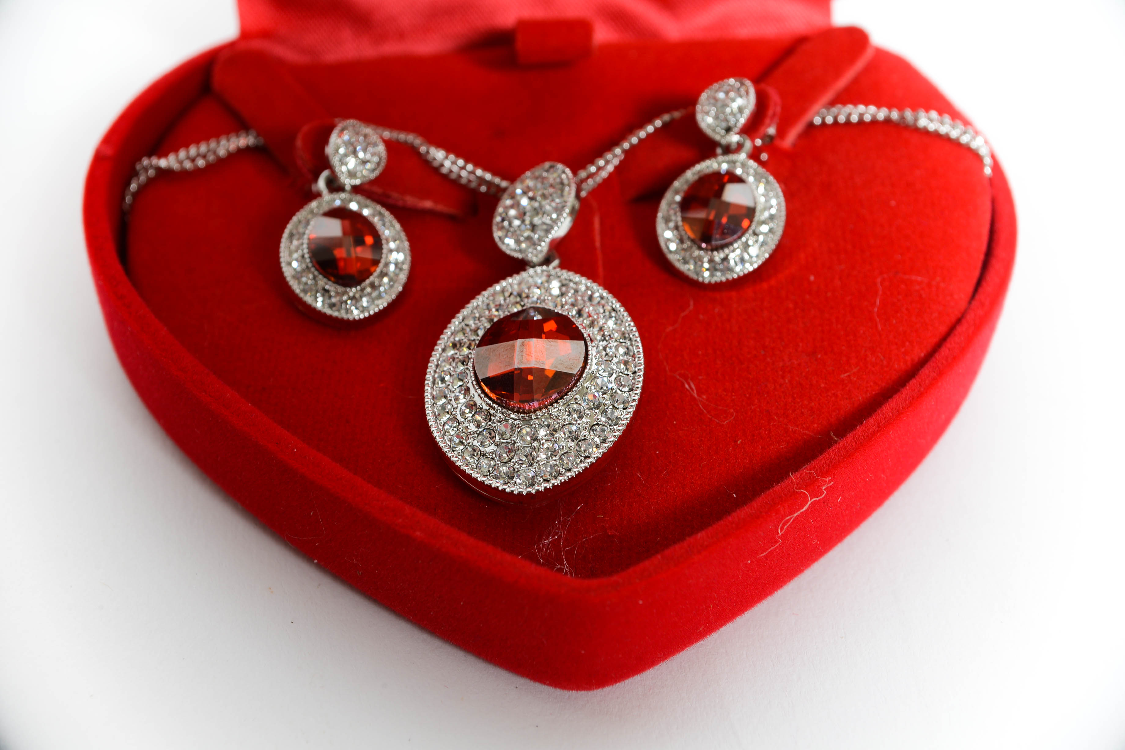Swarovski Cut Crystal Necklace and Earring Set