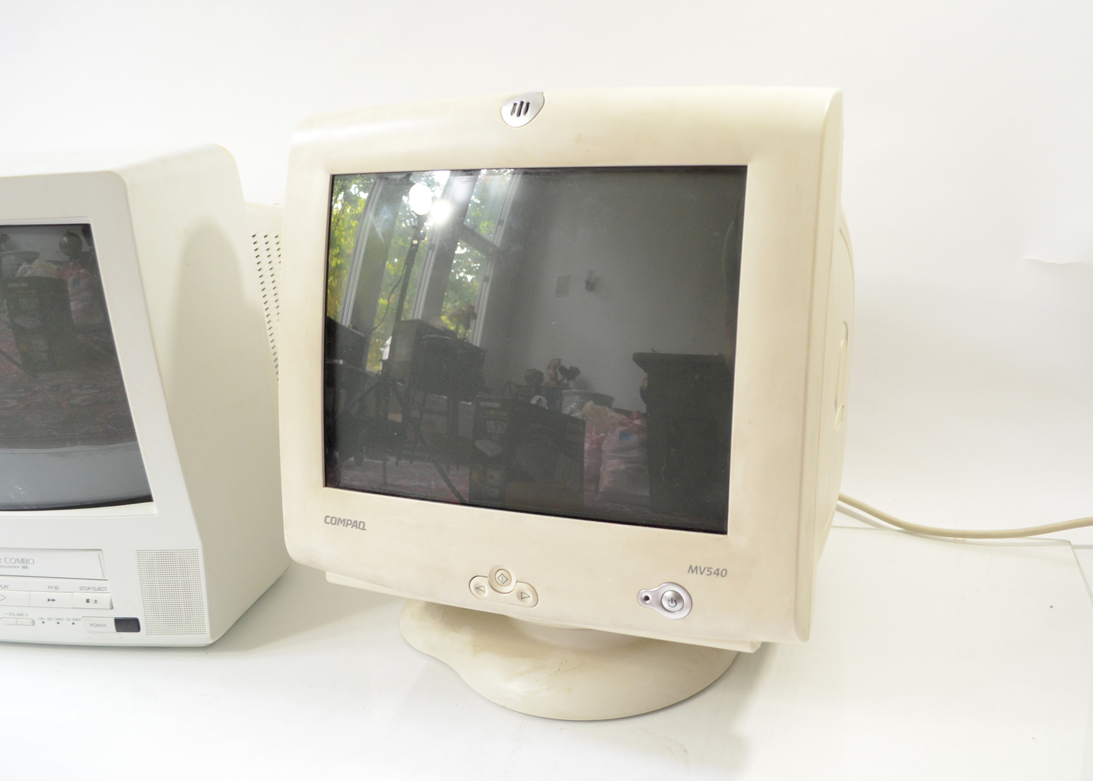 Assortment of Computer Monitors and Scanner