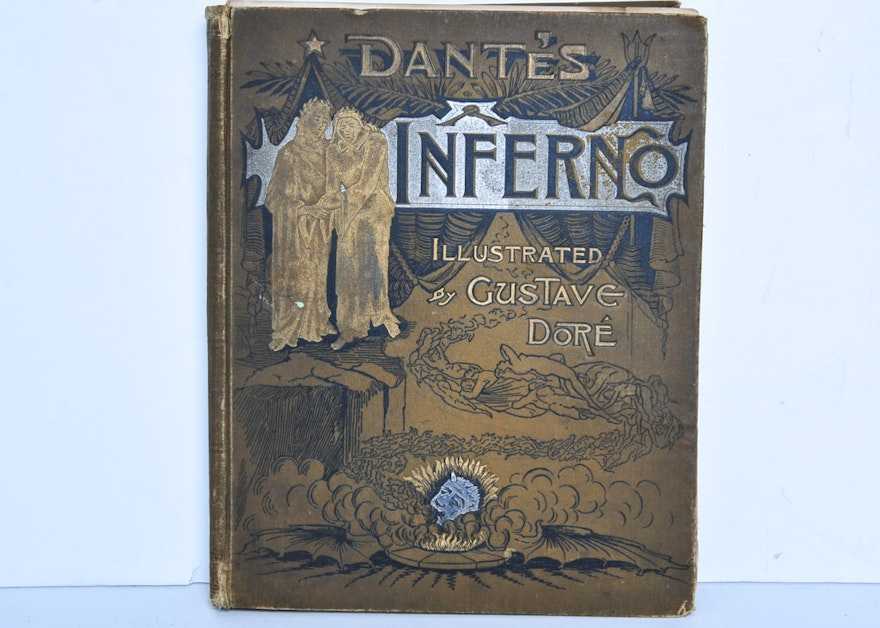 Dantes Inferno by Dante Alighieri Illustrated Vintage Book -  Israel