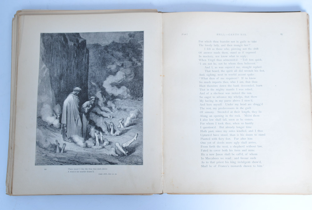 Circa 1913 "Dante's Inferno" Illustrated by Gustave Dore