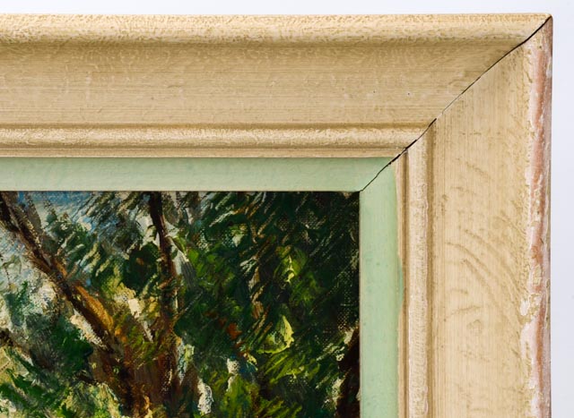 Original Nolan Pennell Oil on Board "Barnyard"