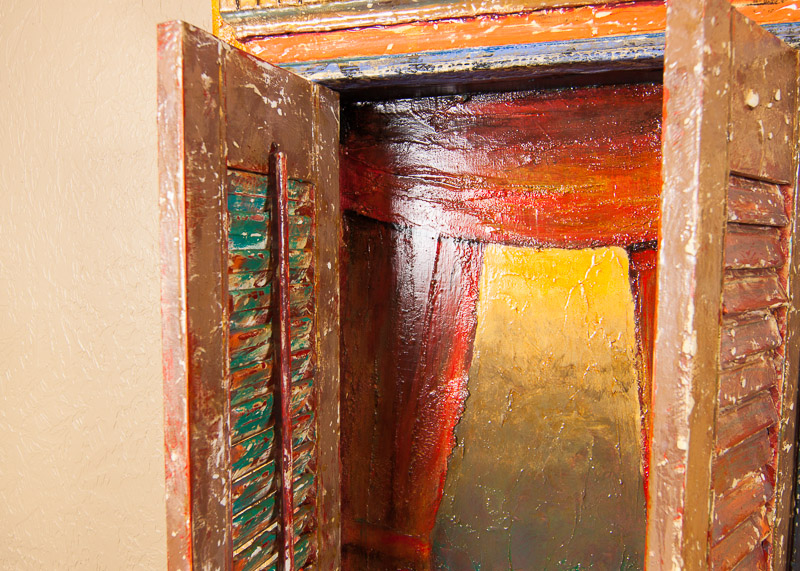 Mixed Media Tuscan Villa Art Piece by Giovanni Scalisi