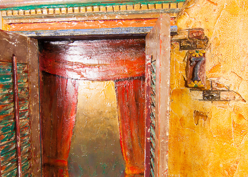 Mixed Media Tuscan Villa Art Piece by Giovanni Scalisi