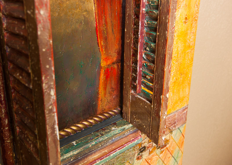 Mixed Media Tuscan Villa Art Piece by Giovanni Scalisi