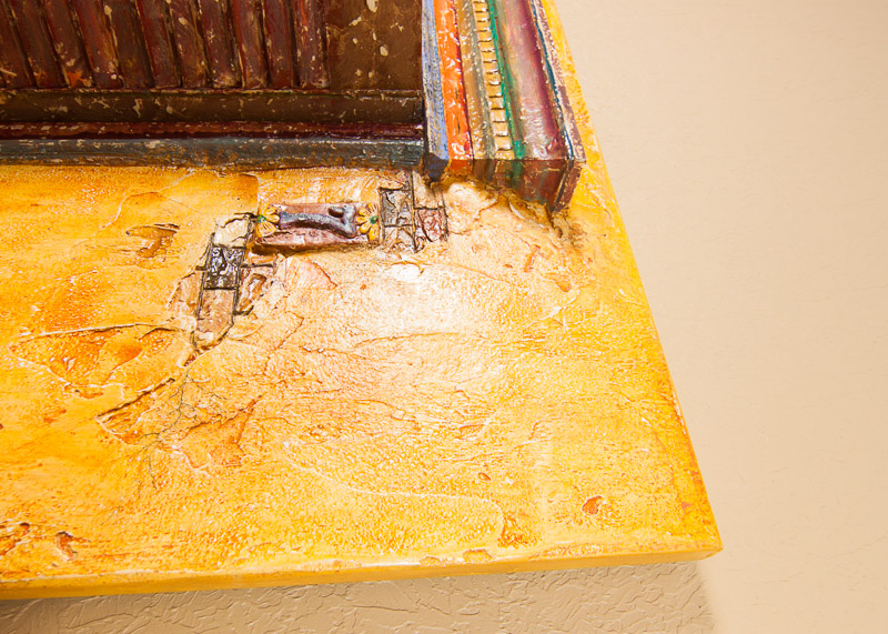 Mixed Media Tuscan Villa Art Piece by Giovanni Scalisi