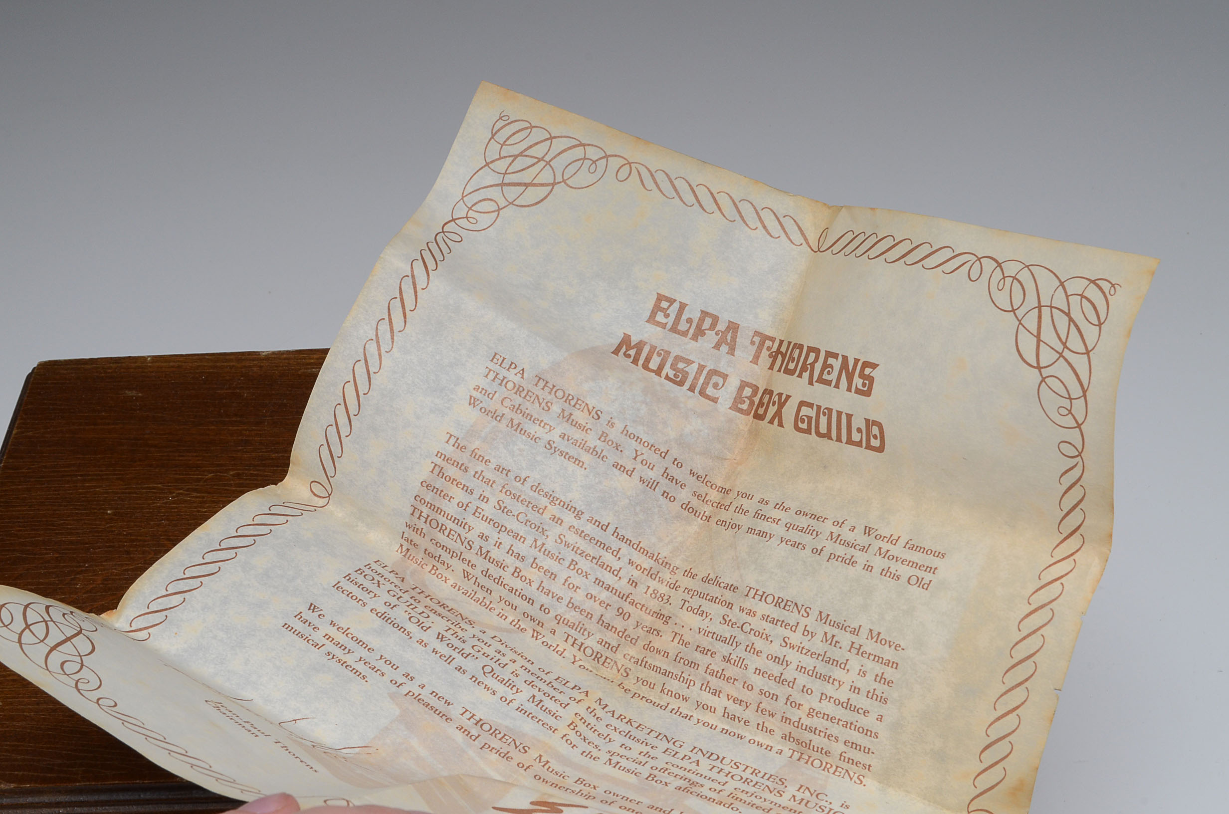 Thorens Switzerland Music Box and Discs