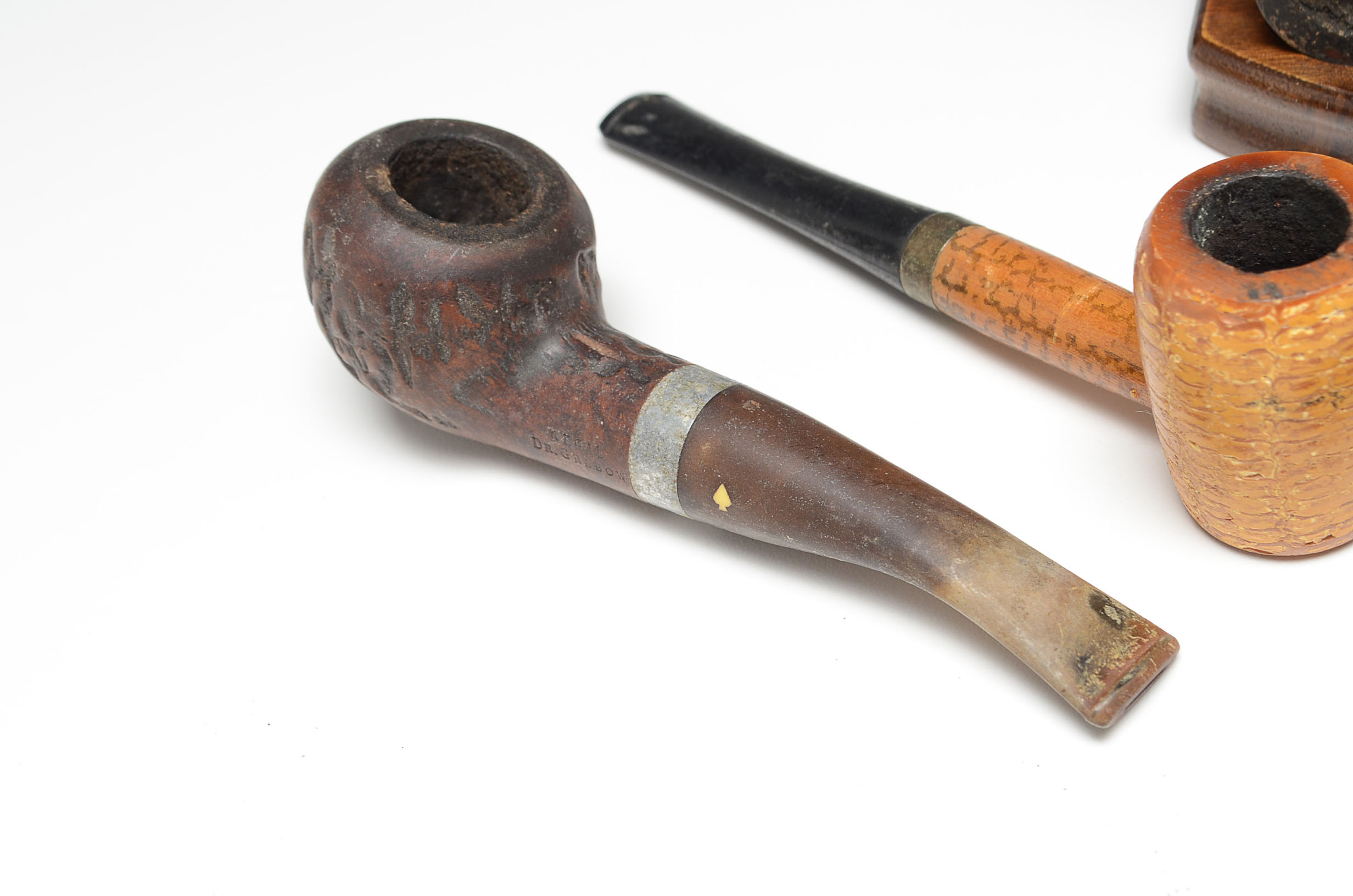 Vintage Tobacco Pipes and Stand