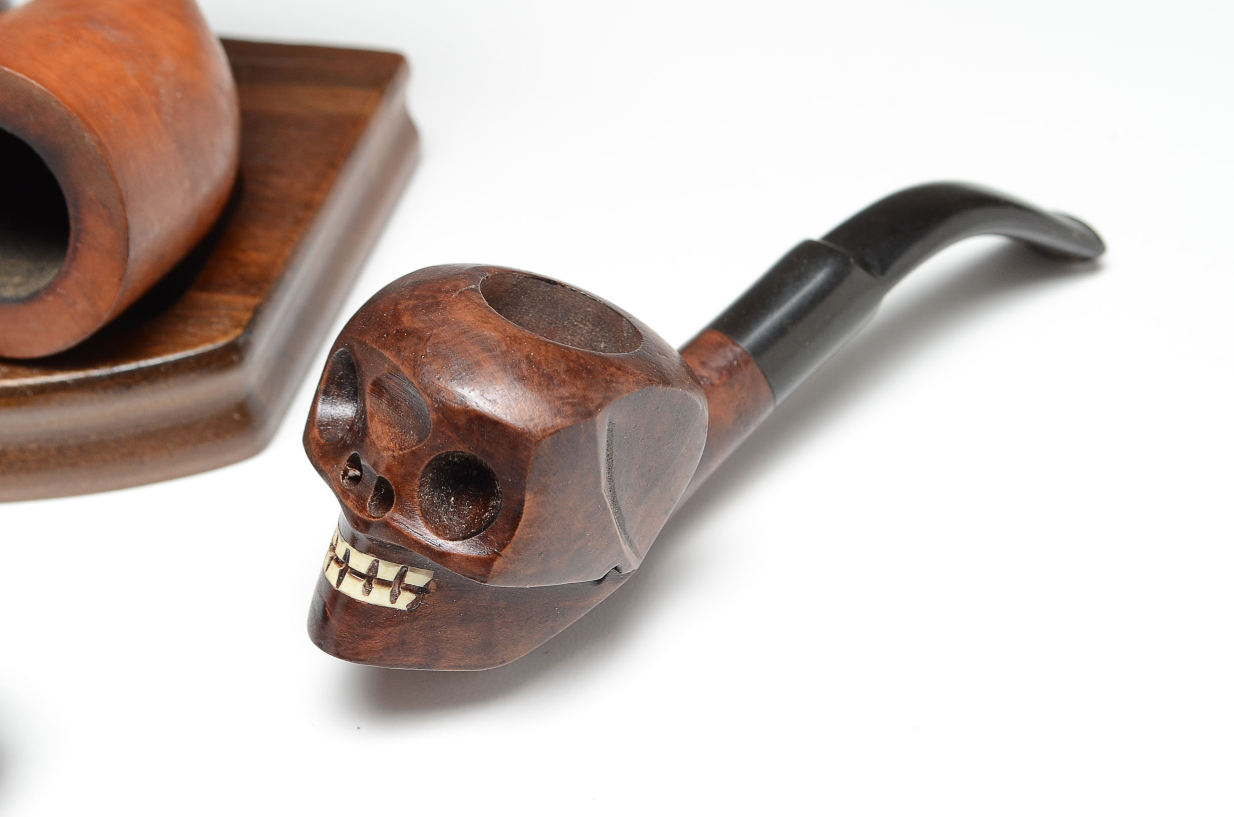 Vintage Tobacco Pipes and Stand