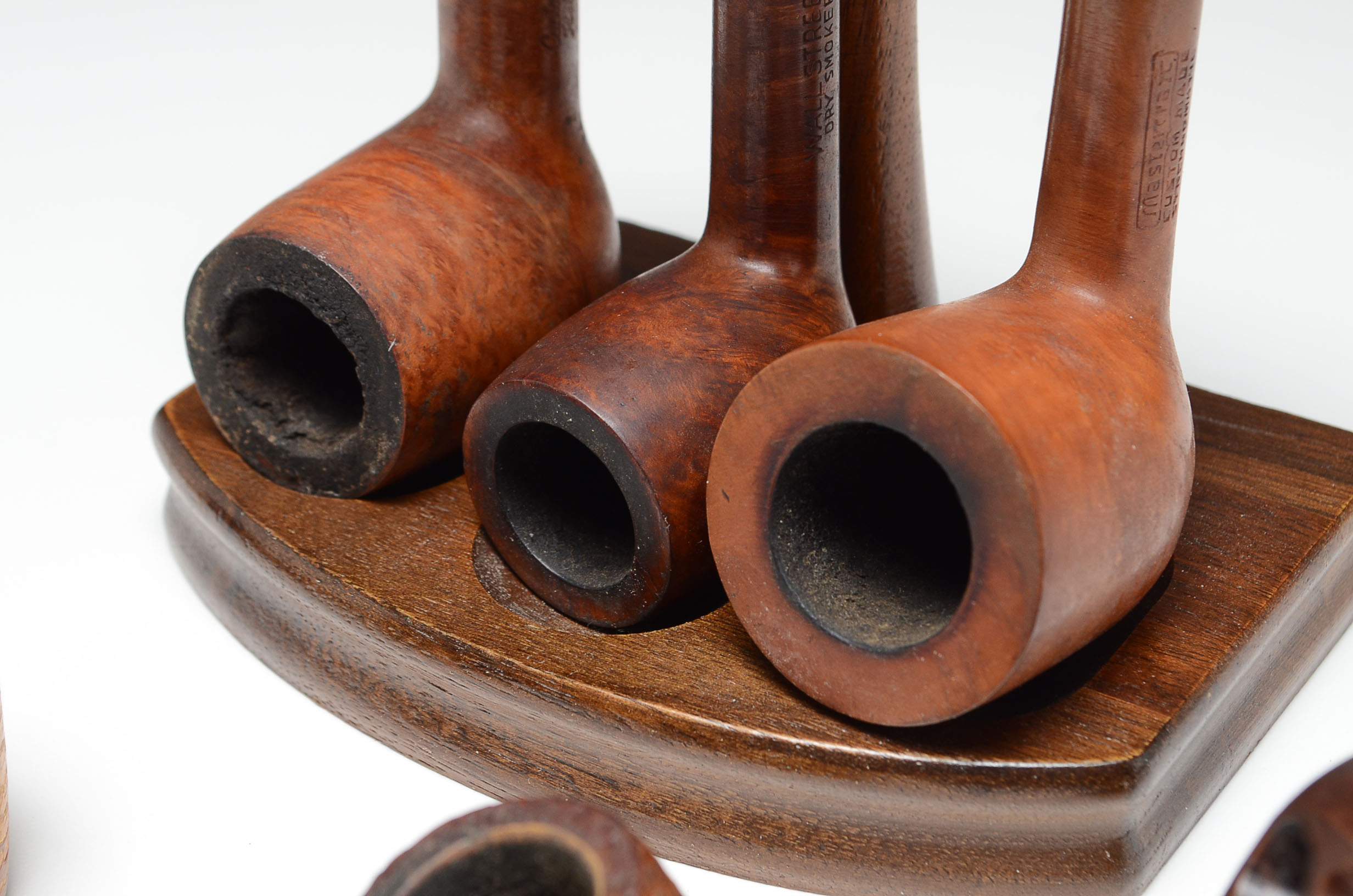 Vintage Tobacco Pipes and Stand