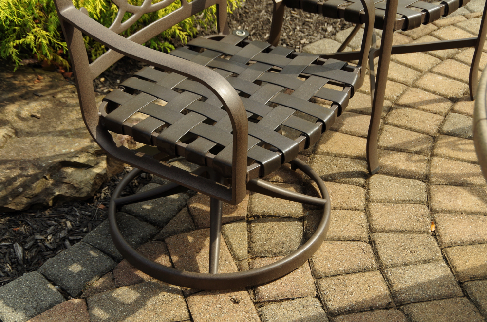 Tropitone Stoneworks Collection Patio Table and Six Chairs