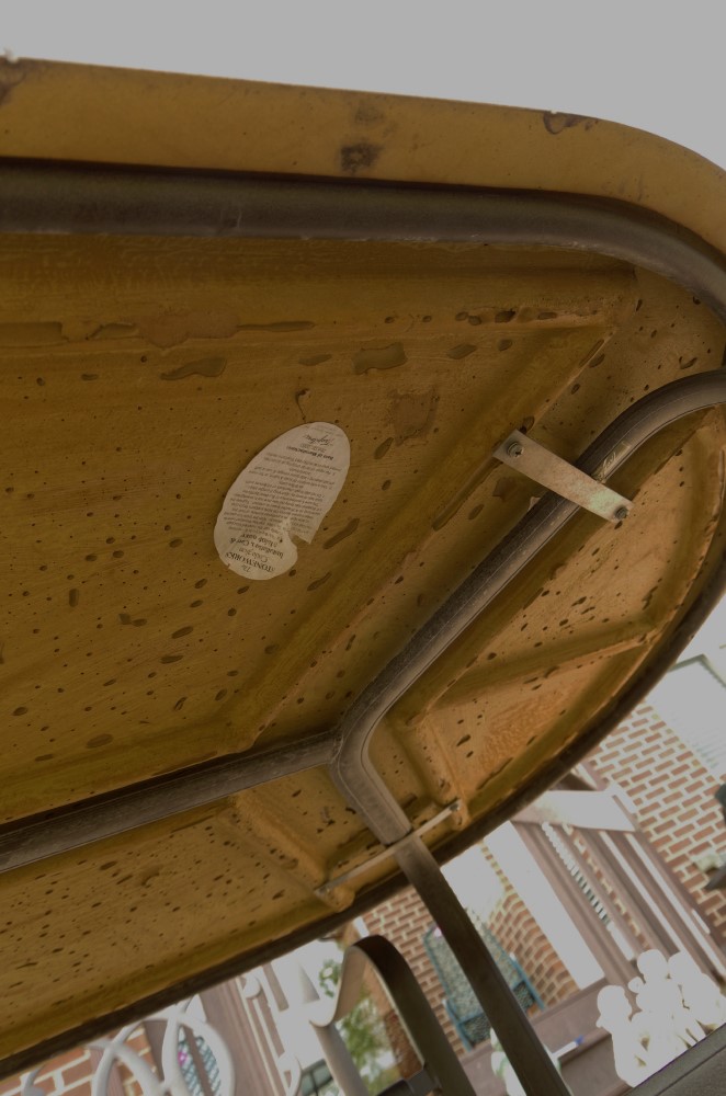 Tropitone Stoneworks Collection Patio Table and Six Chairs