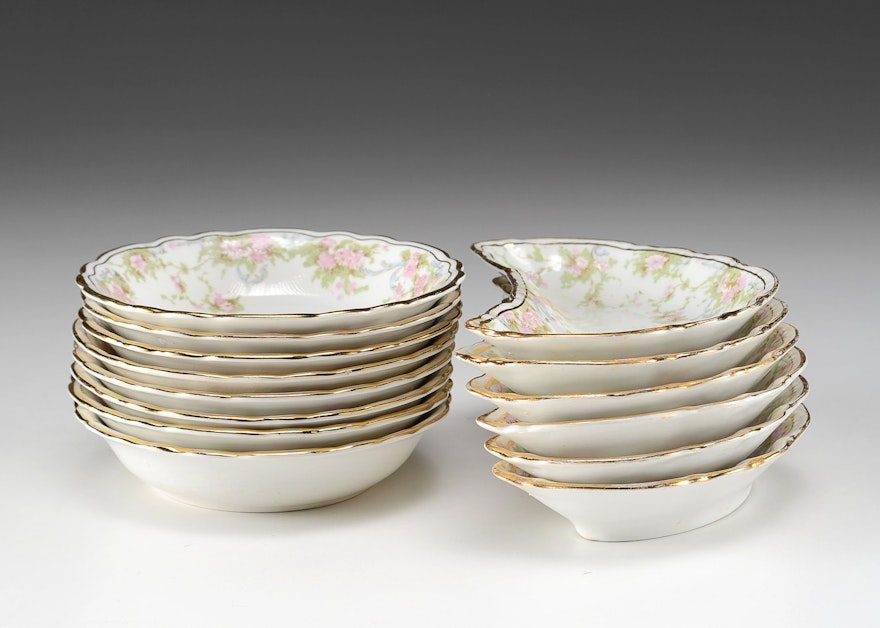 Collection of Homer Laughlin Bone China in "Hudson" Pattern
