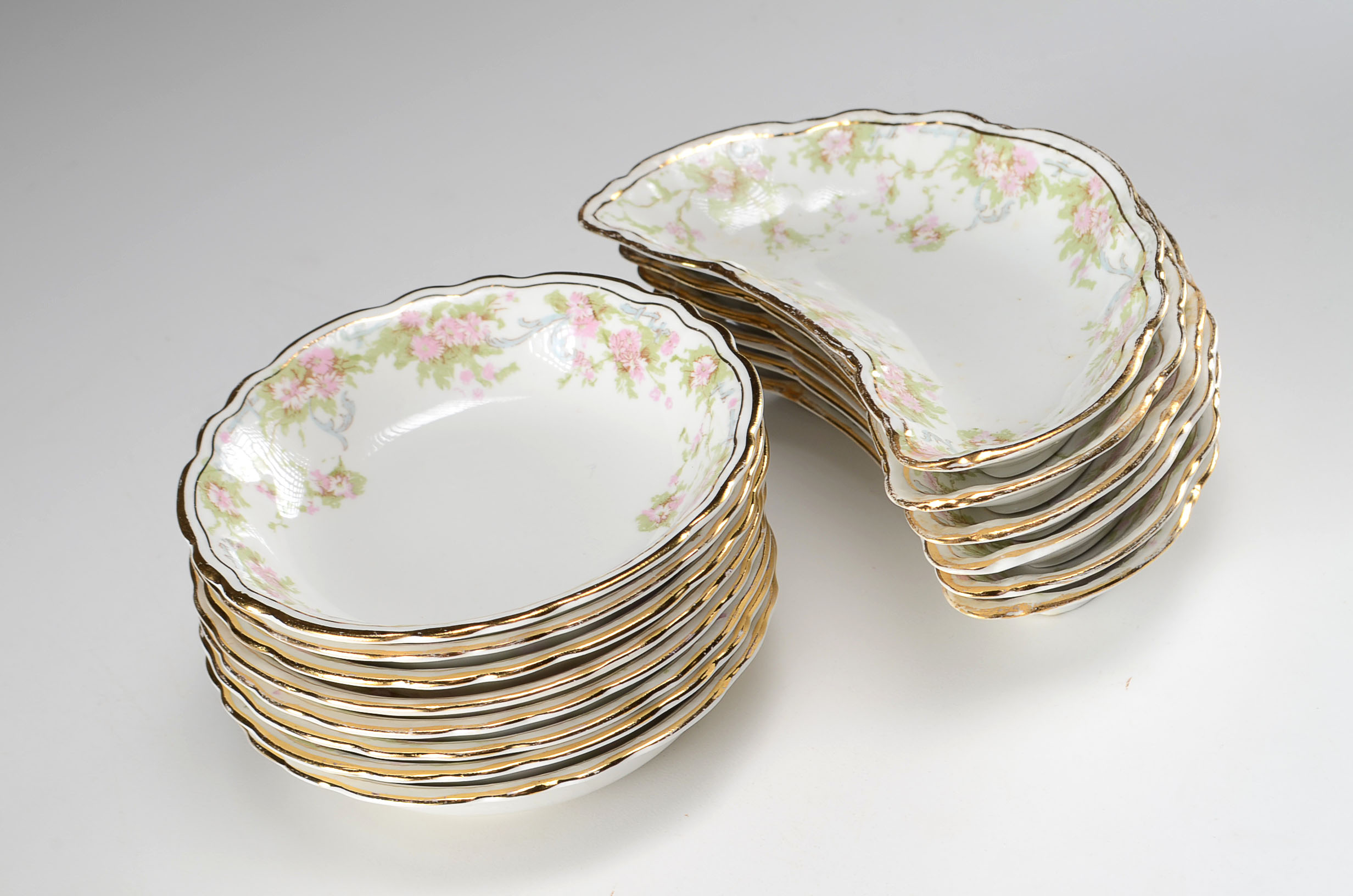 Collection of Homer Laughlin Bone China in "Hudson" Pattern