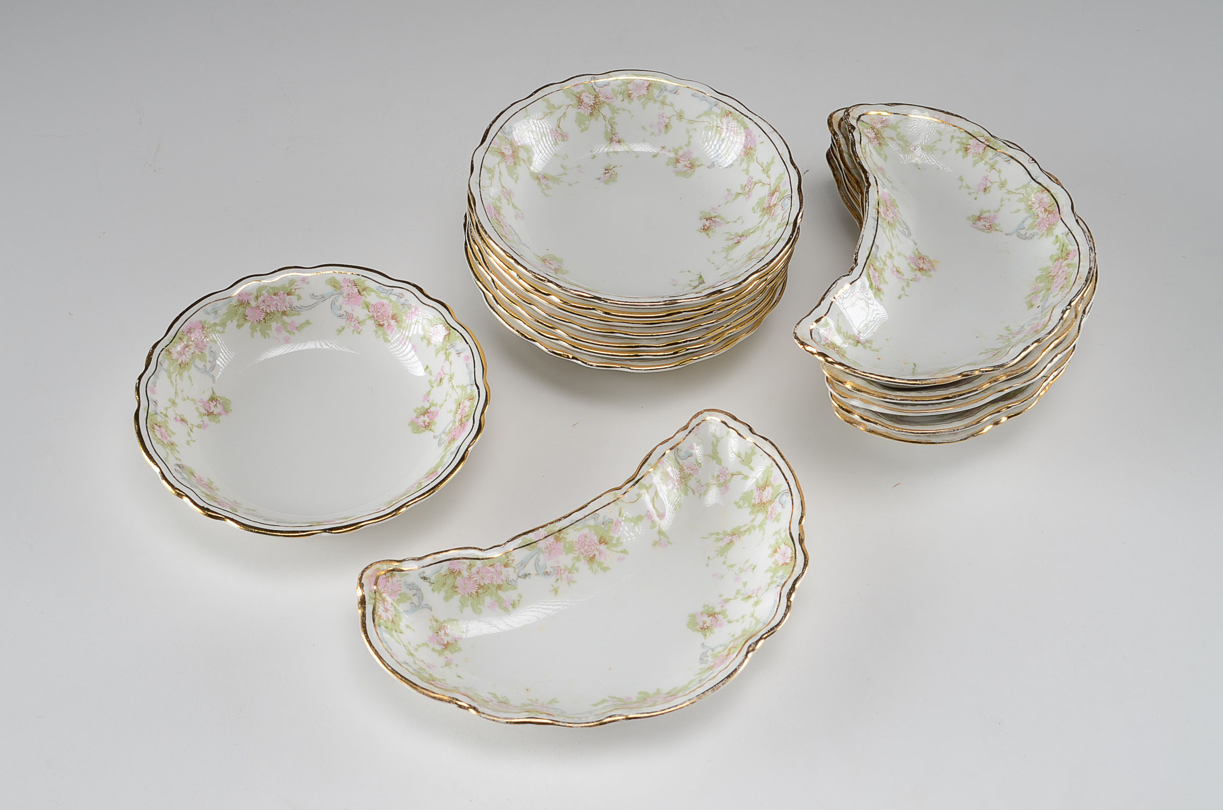 Collection of Homer Laughlin Bone China in "Hudson" Pattern