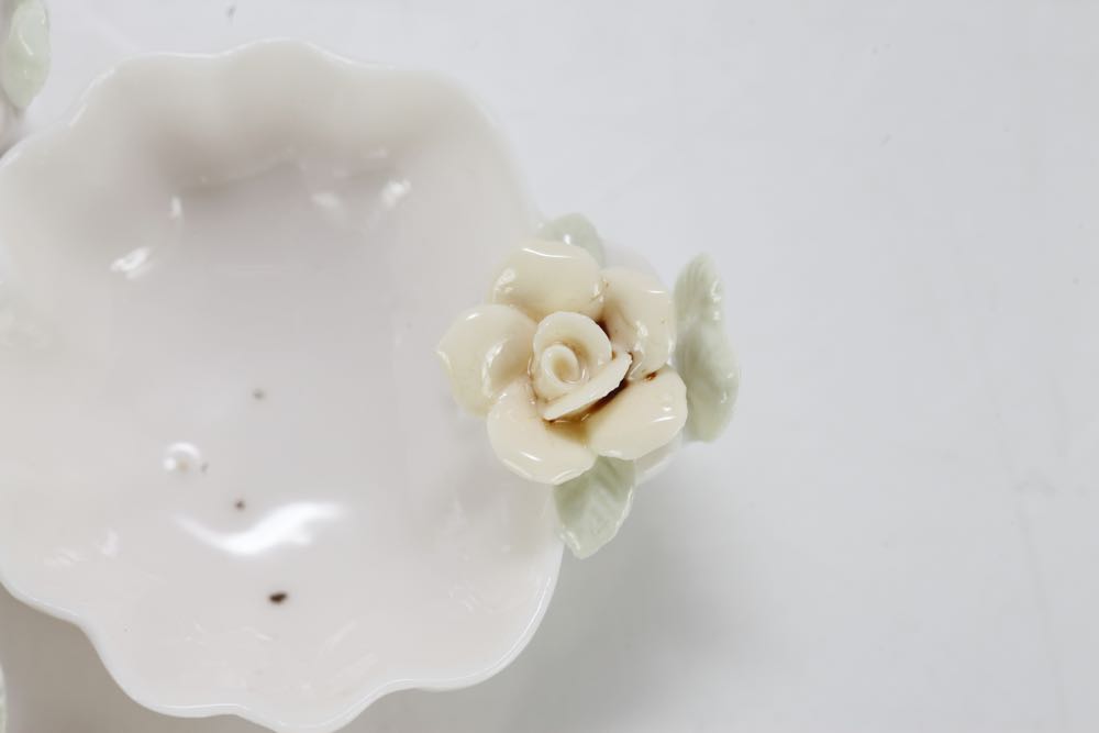 Hand Painted Porcelain Salt Cellars