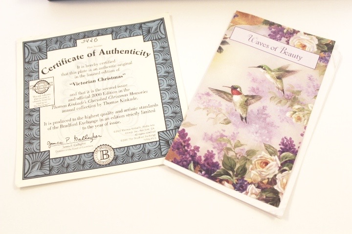 Collection of Three Thomas Kinkade Christmas Plates