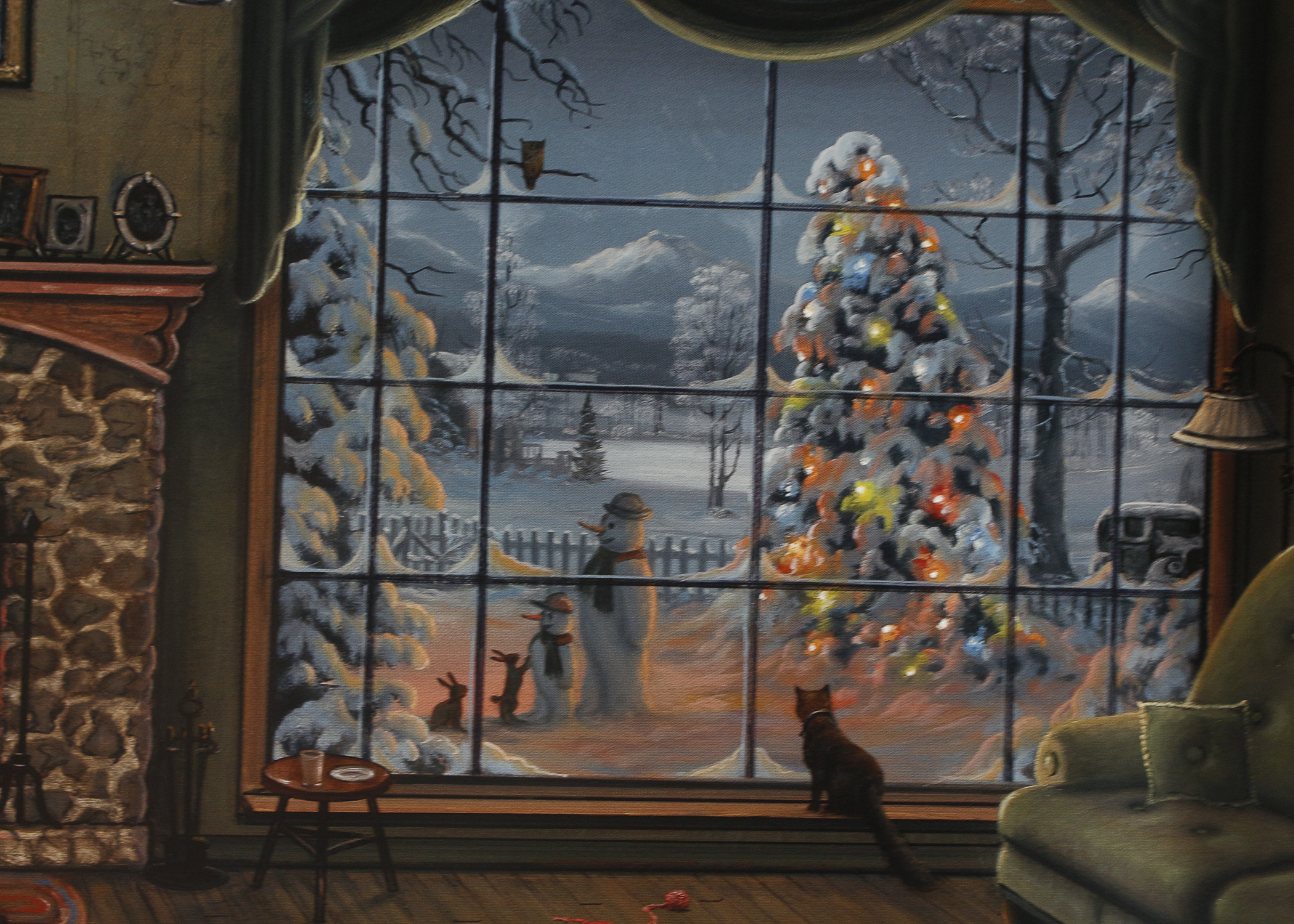 Signed L/E  Jesse Barnes "Merry Christmas to All" Print