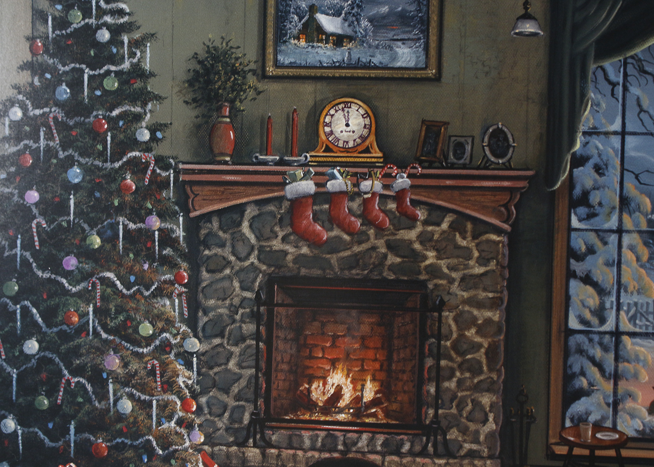 Signed L/E  Jesse Barnes "Merry Christmas to All" Print