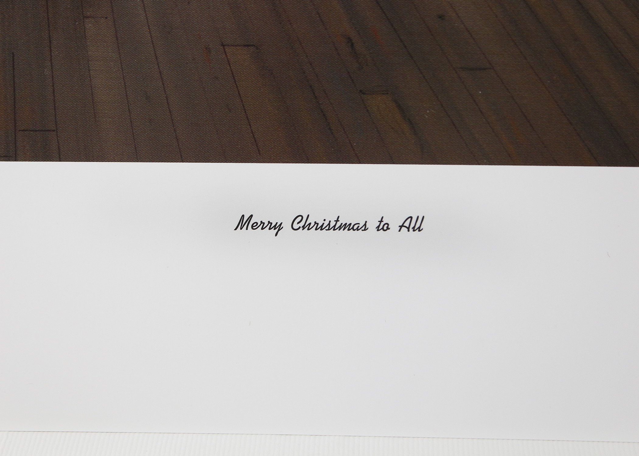 Signed L/E  Jesse Barnes "Merry Christmas to All" Print