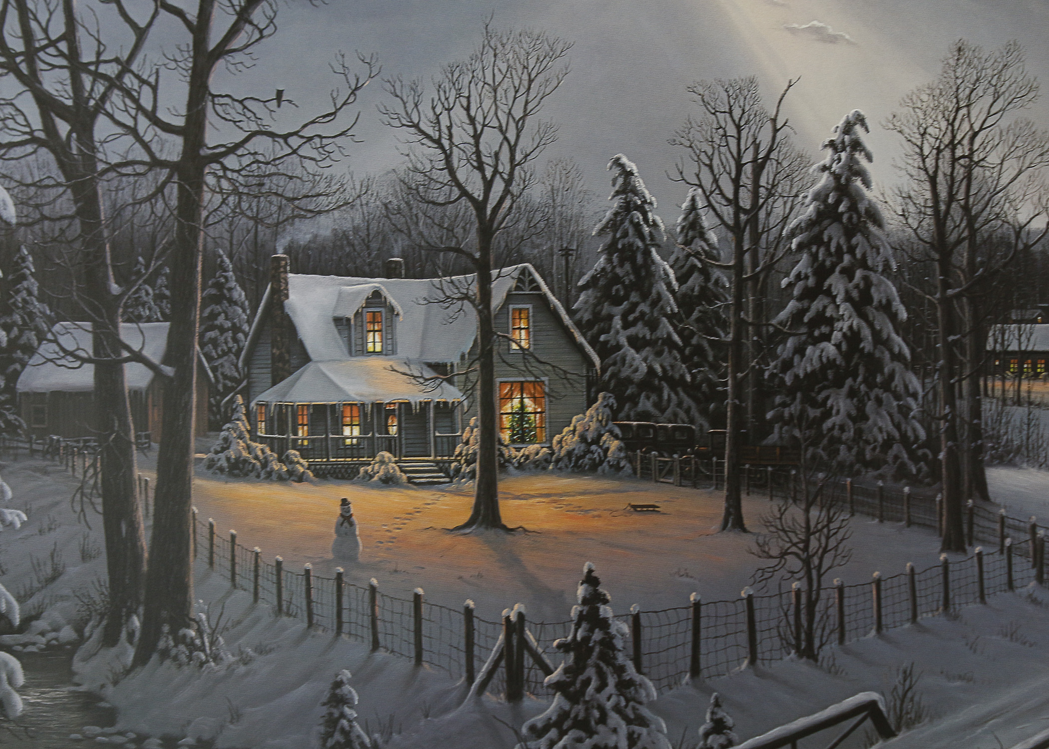 Signed Limited Edition Jesse Barnes "Holiday Homecoming" Print