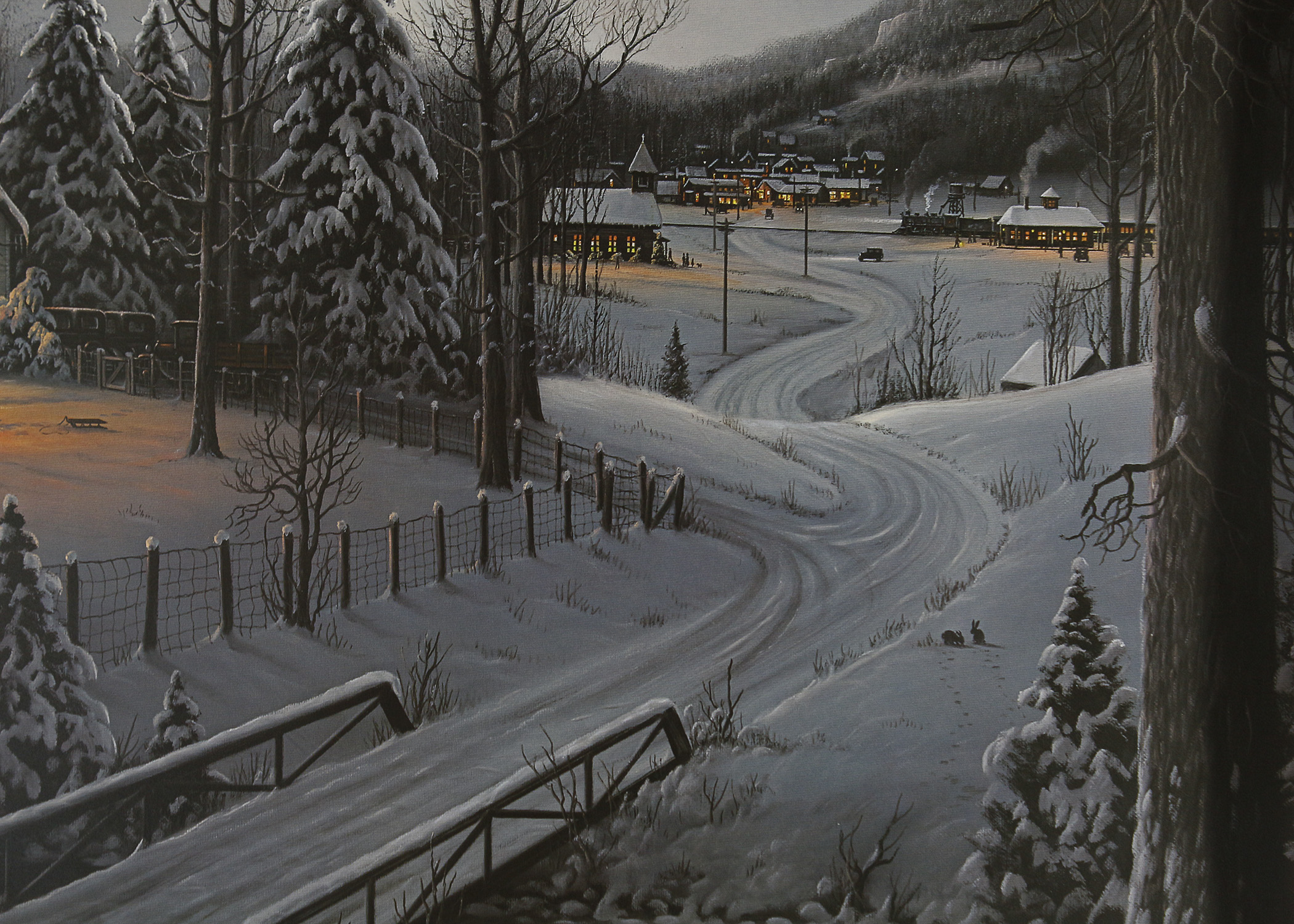 Signed Limited Edition Jesse Barnes "Holiday Homecoming" Print