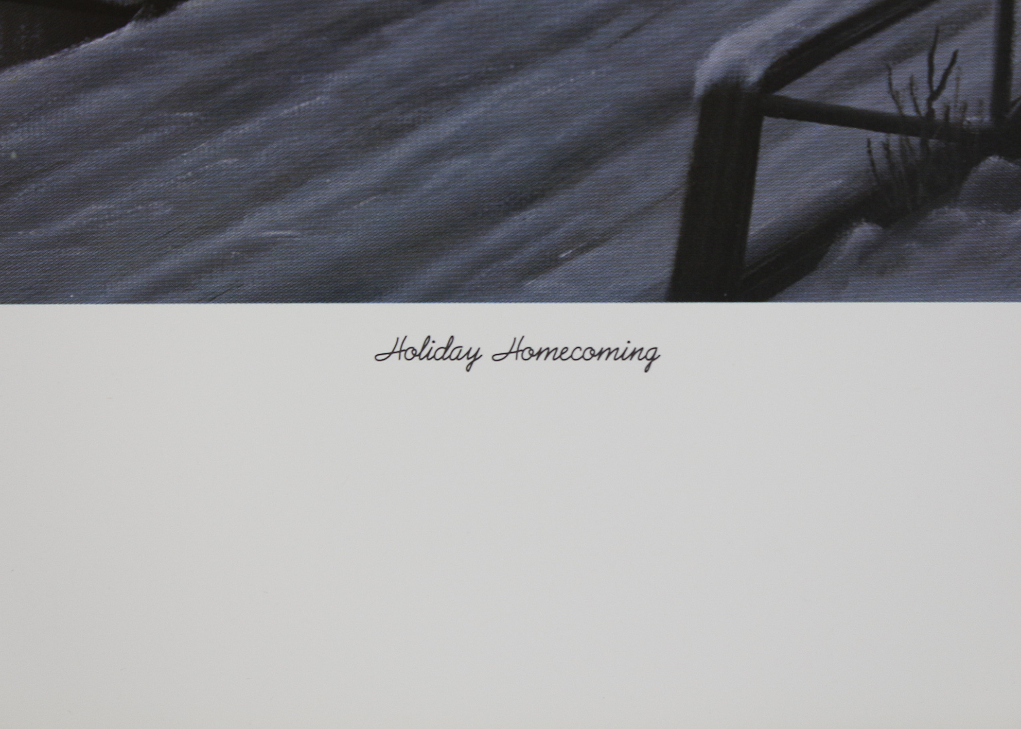 Signed Limited Edition Jesse Barnes "Holiday Homecoming" Print
