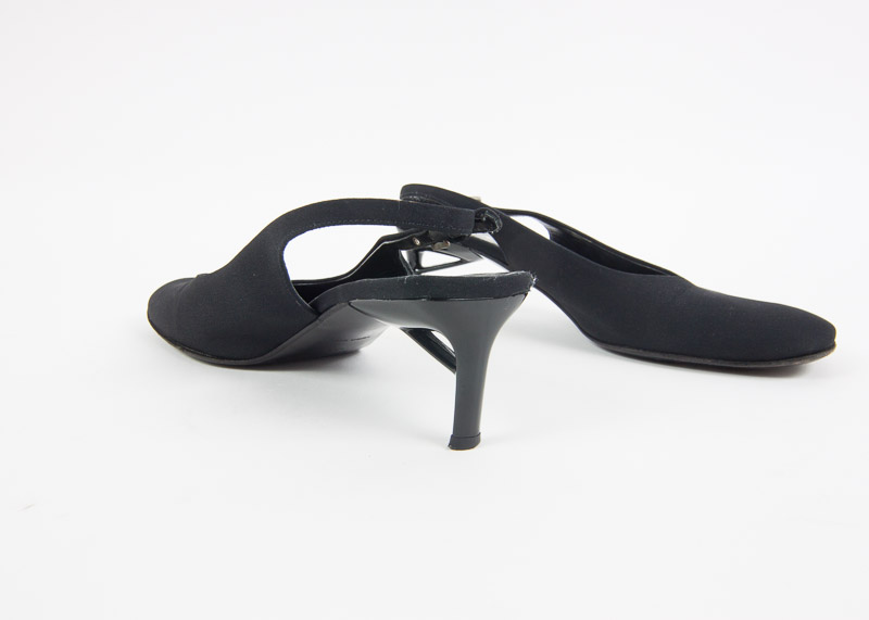 Pair of Prada Women's Kitten Heel Slingbacks, Size 39