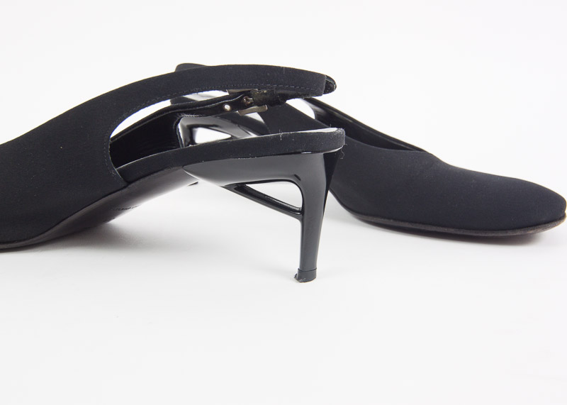 Pair of Prada Women's Kitten Heel Slingbacks, Size 39