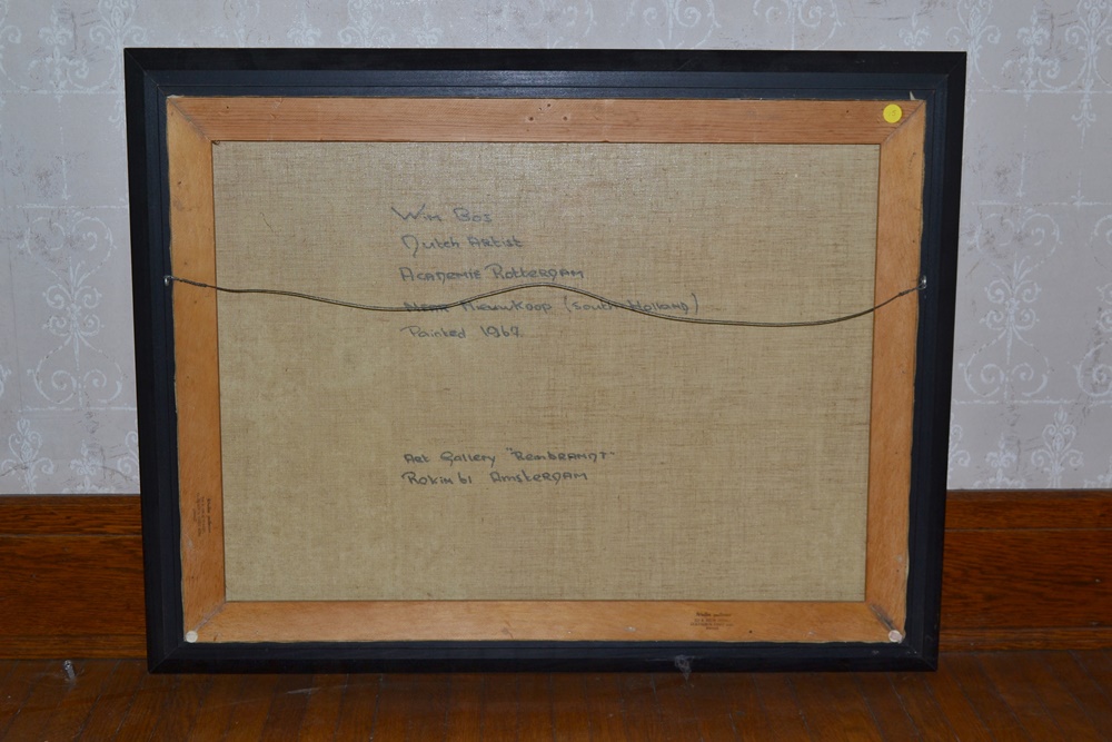 Original Oil On Canvas By Surinamese Artist  Wim Bos Verschuur