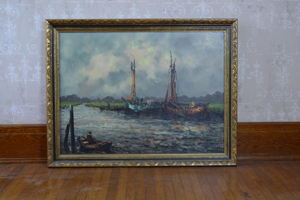 Original Oil On Canvas By Surinamese Artist  Wim Bos Verschuur