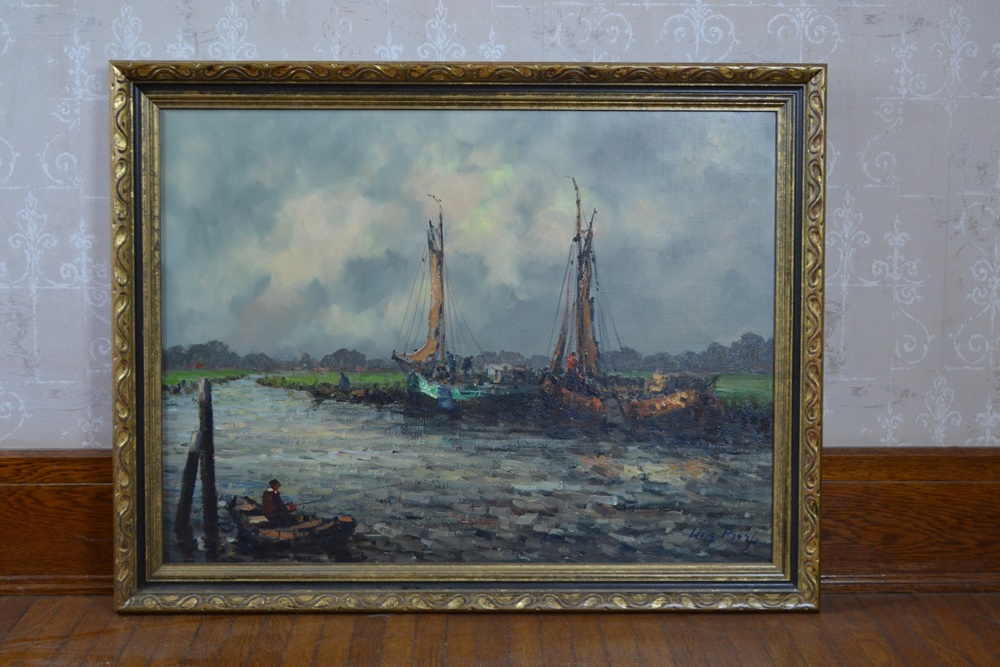 Original Oil On Canvas By Surinamese Artist  Wim Bos Verschuur