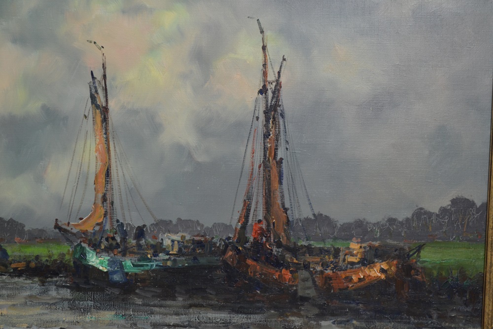 Original Oil On Canvas By Surinamese Artist  Wim Bos Verschuur