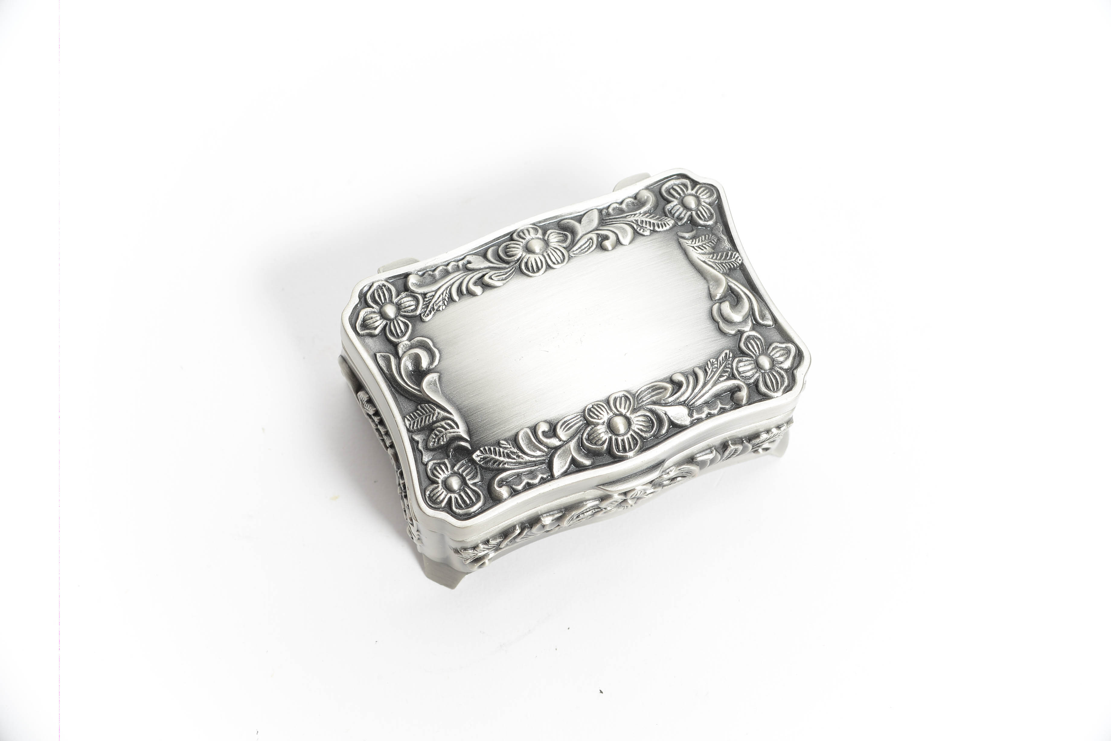 Metal Carved Trinket Box