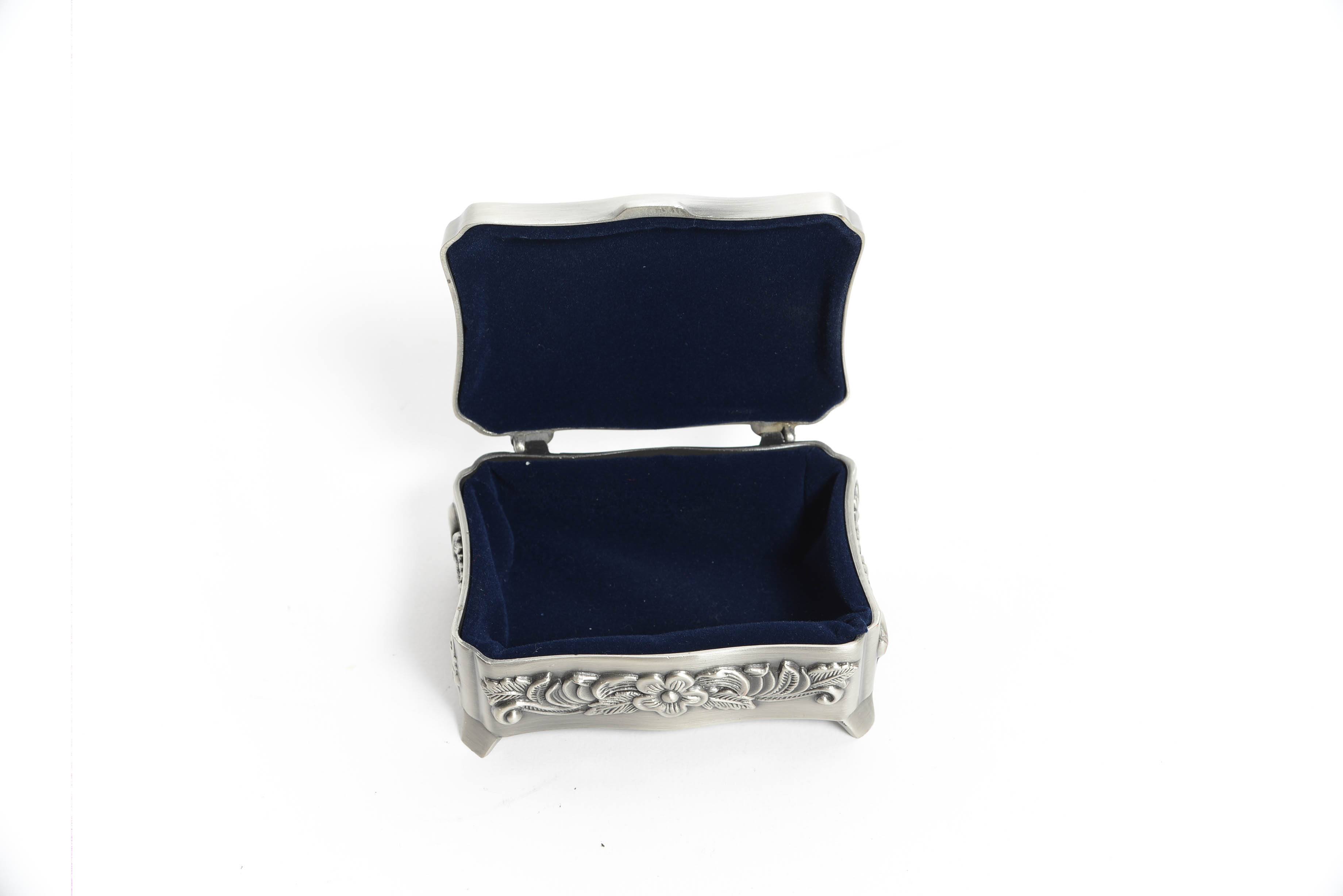 Metal Carved Trinket Box