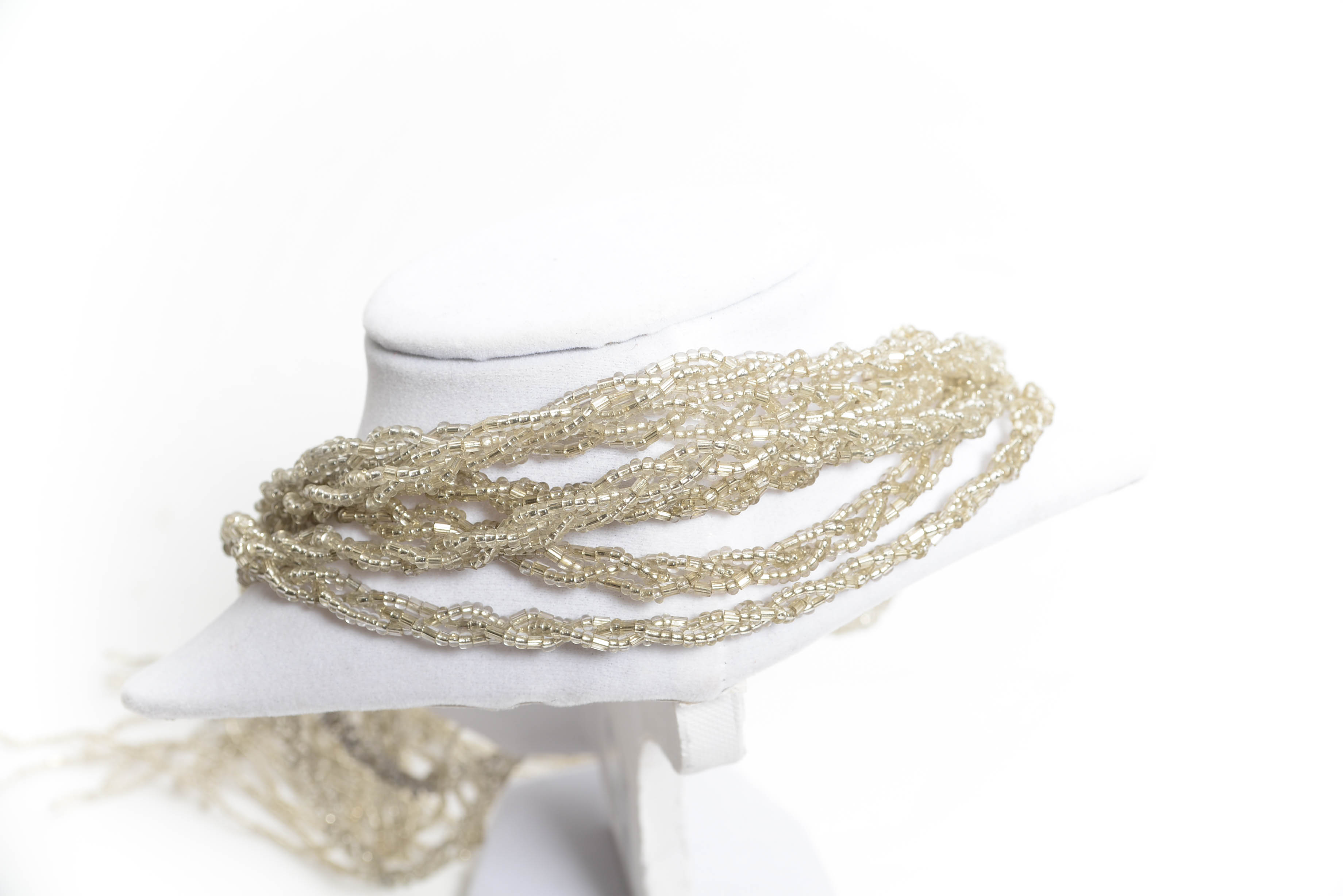 Vintage Beaded Braided Belt