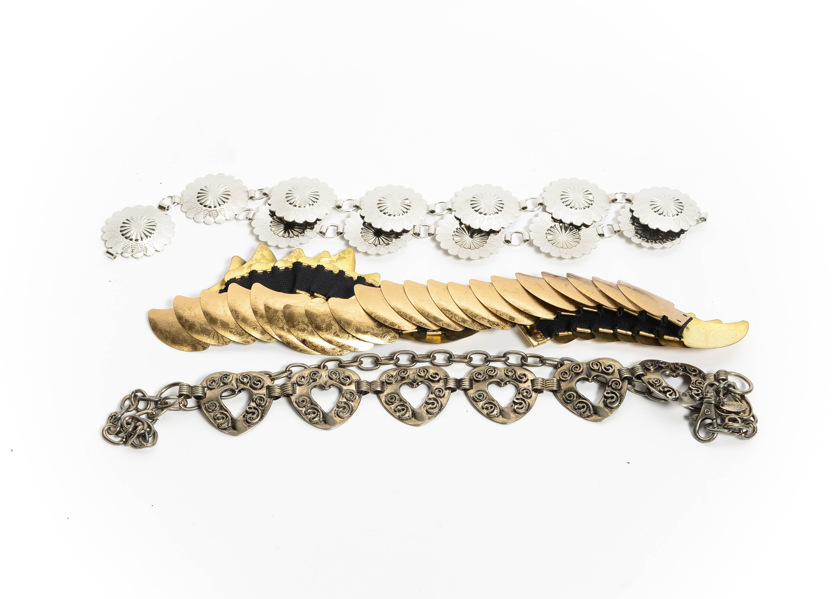 Trio of Fashion Metal Belts